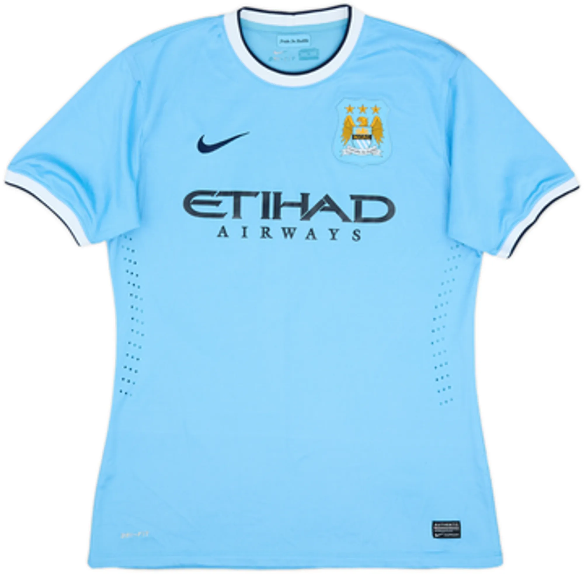 Nike Manchester City Mens SS Player Issue Home Shirt 2013/14