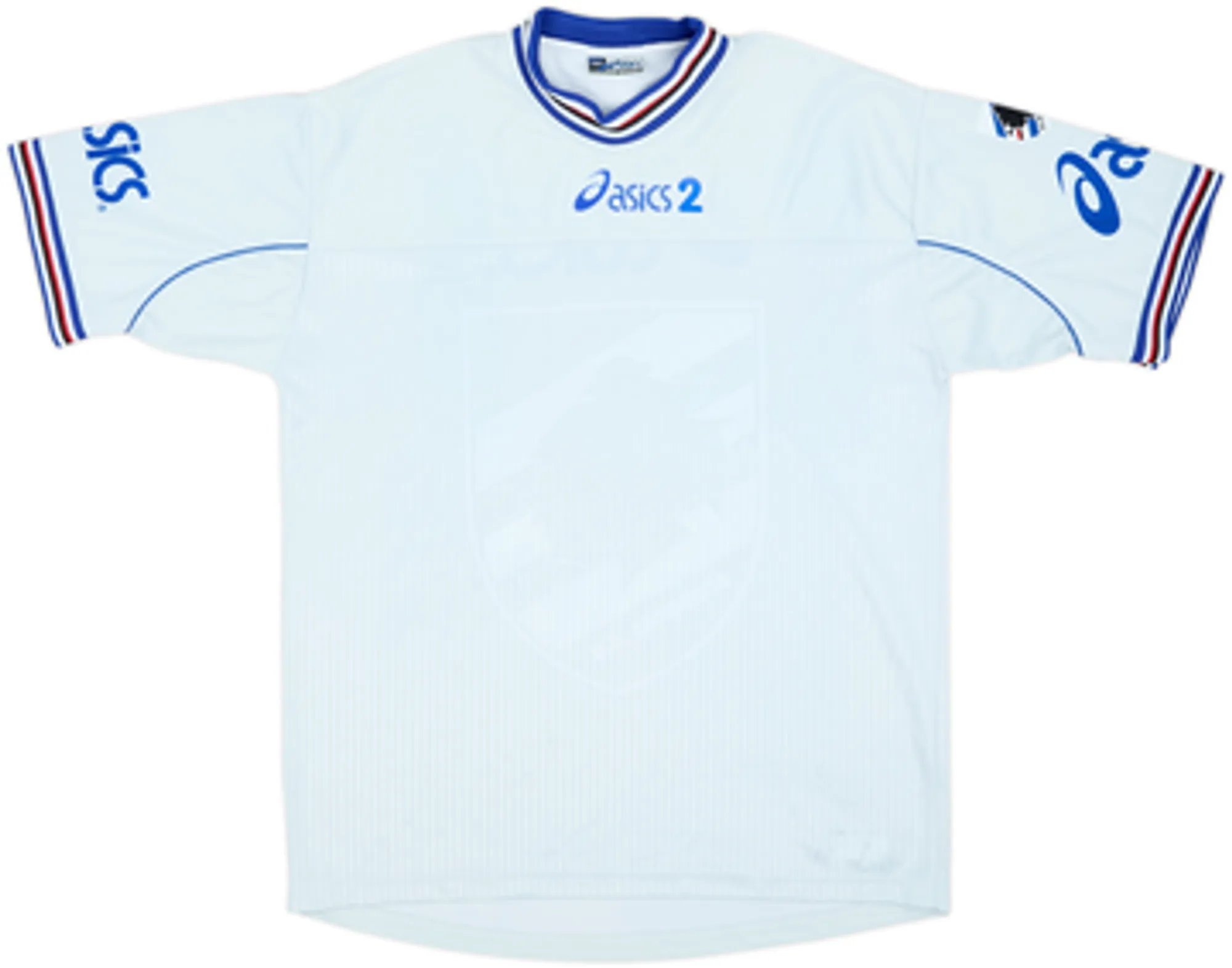 Asics Sampdoria Mens SS Player Issue Home Shirt 2001/02