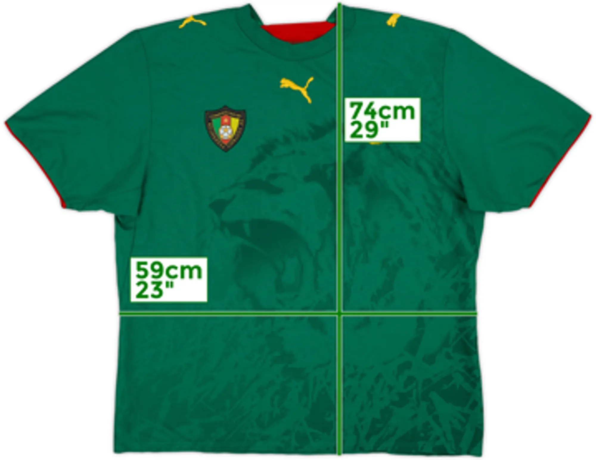 Puma Cameroon Mens SS Home Shirt 2006