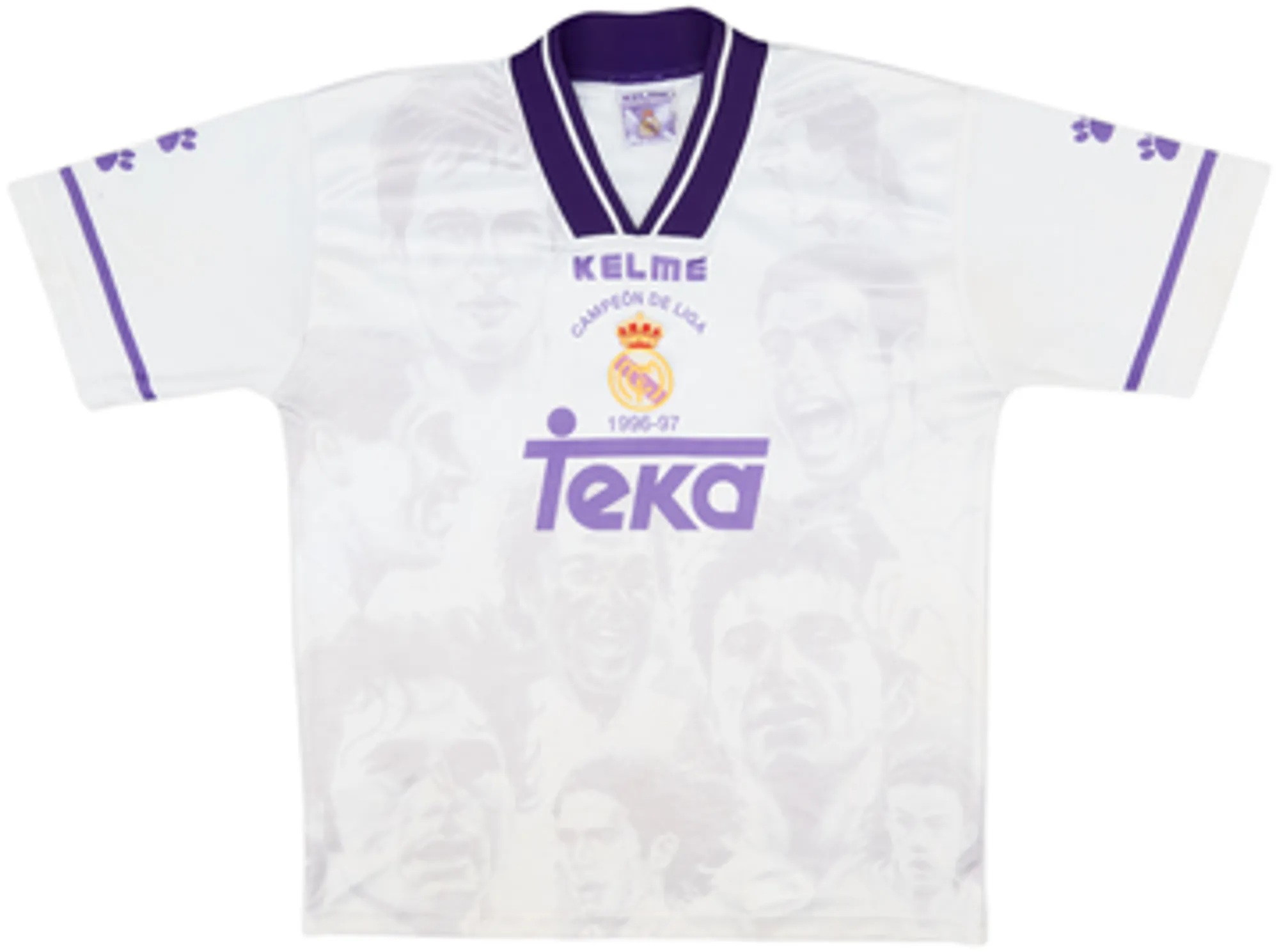 Kelme Real Madrid Mens SS Home Shirt 1996/97