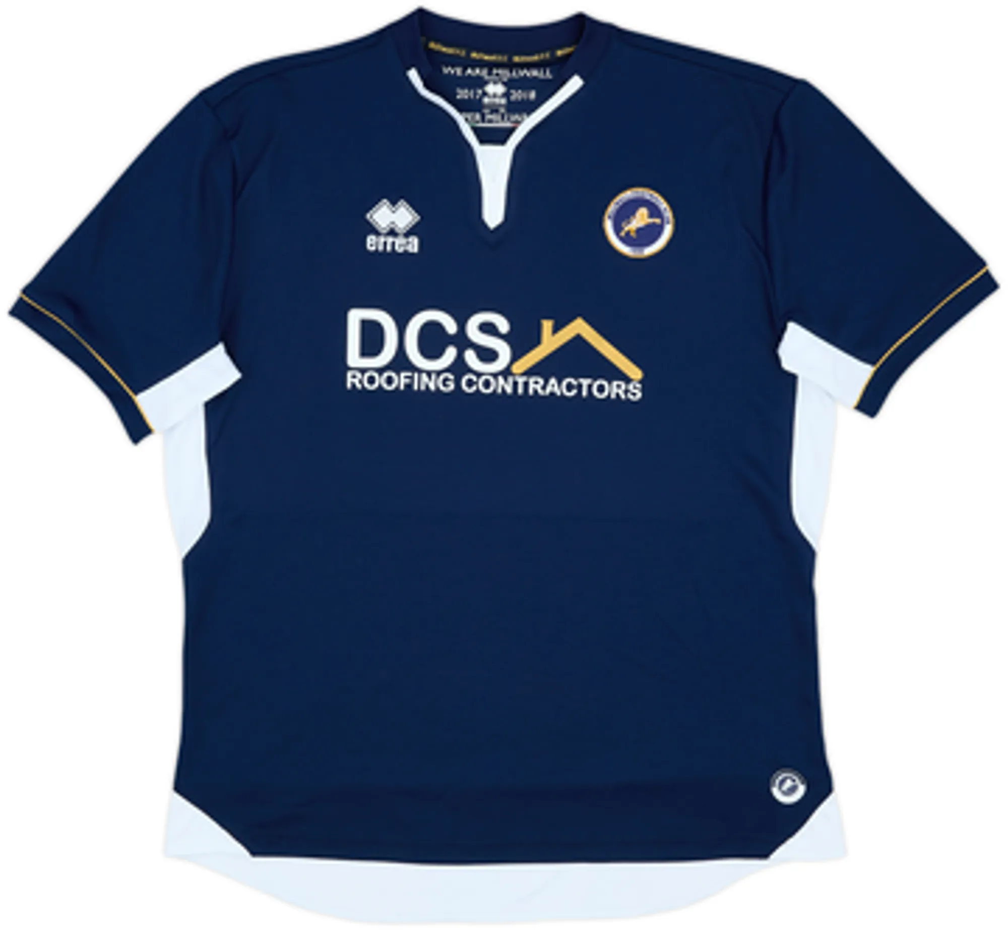 Errea Millwall Mens SS Home Shirt 2017/18