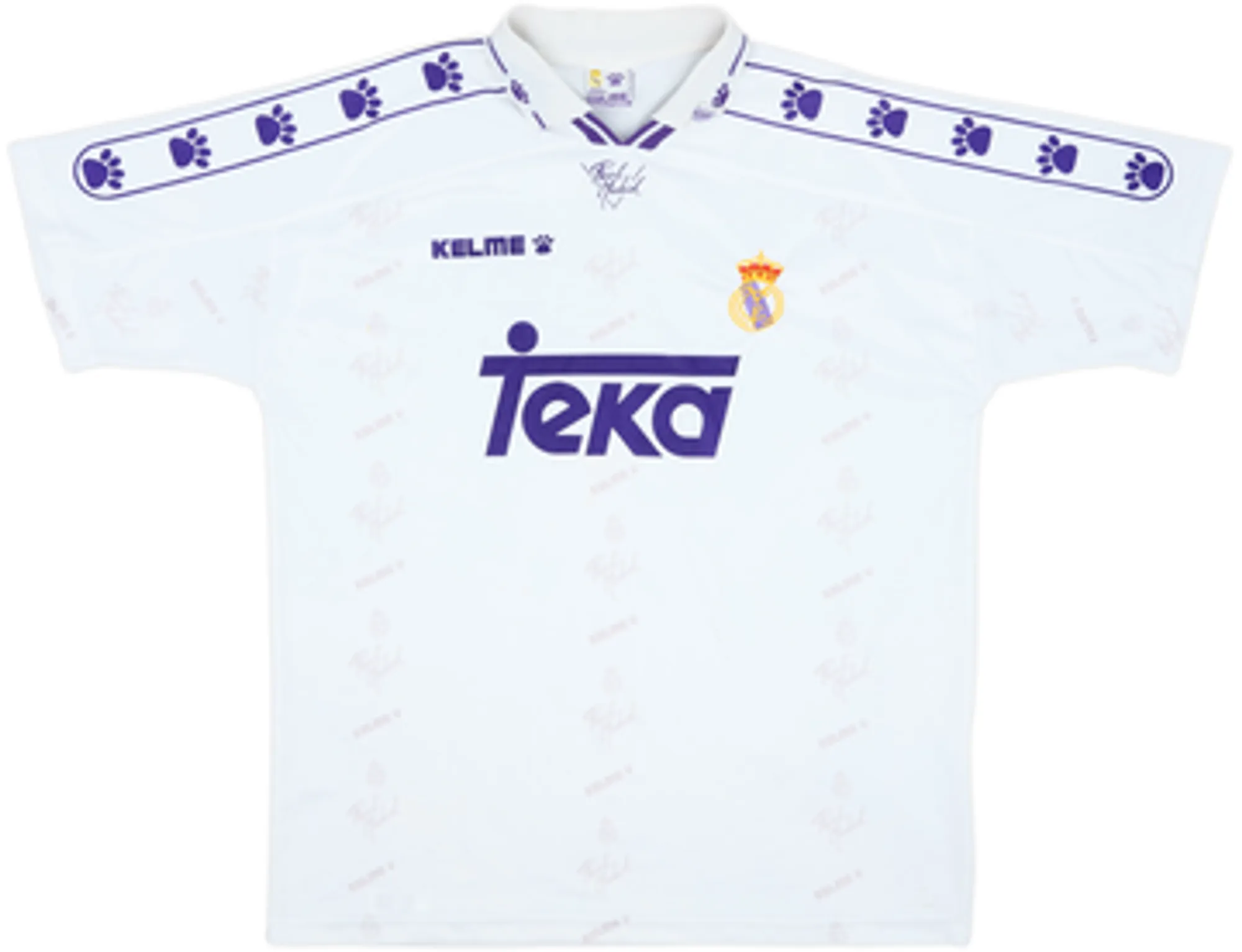 Kelme Real Madrid Mens SS Home Shirt 1994/96