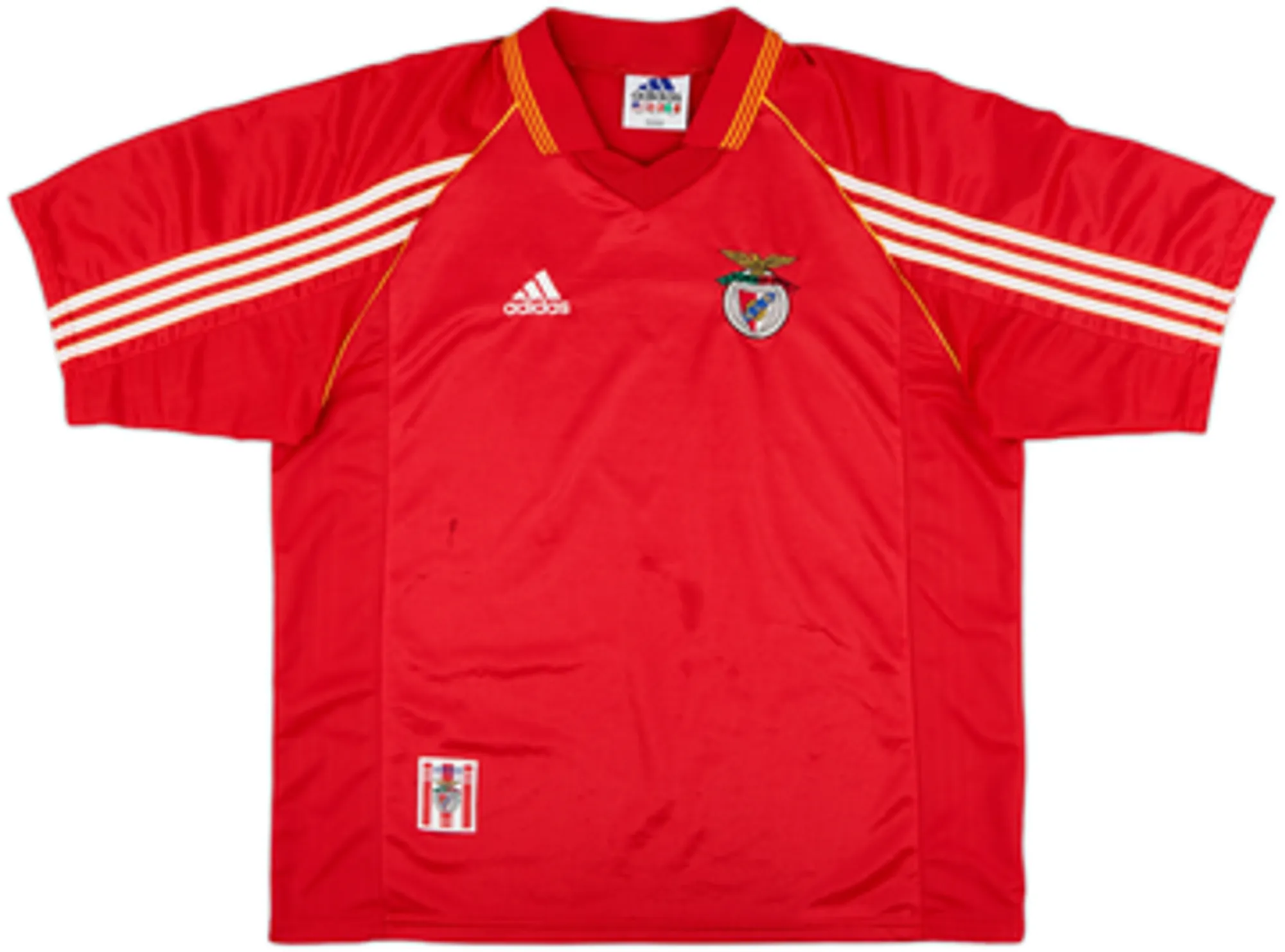 adidas Benfica Mens SS Home Shirt 1998/99