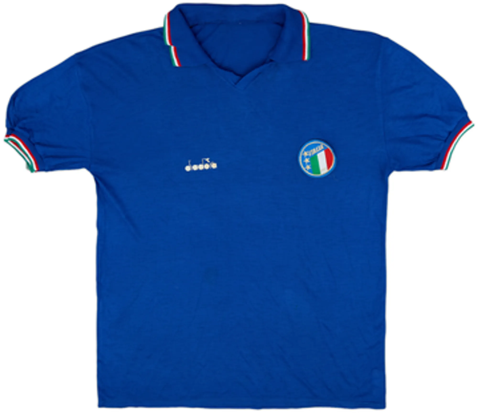 Diadora Italy Mens SS Home Shirt 1986