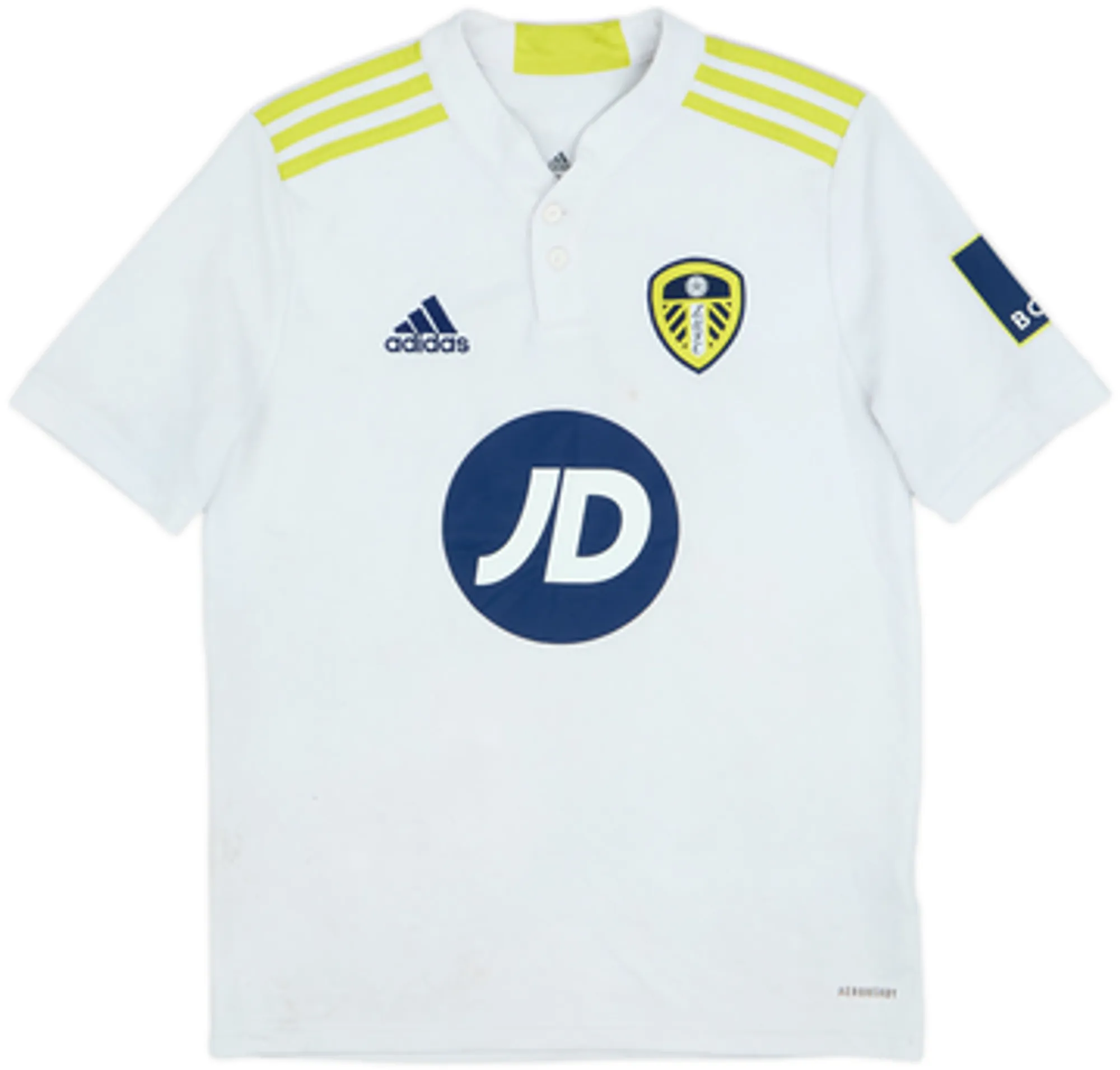 adidas Leeds United Boys SS Home Shirt 2021/22
