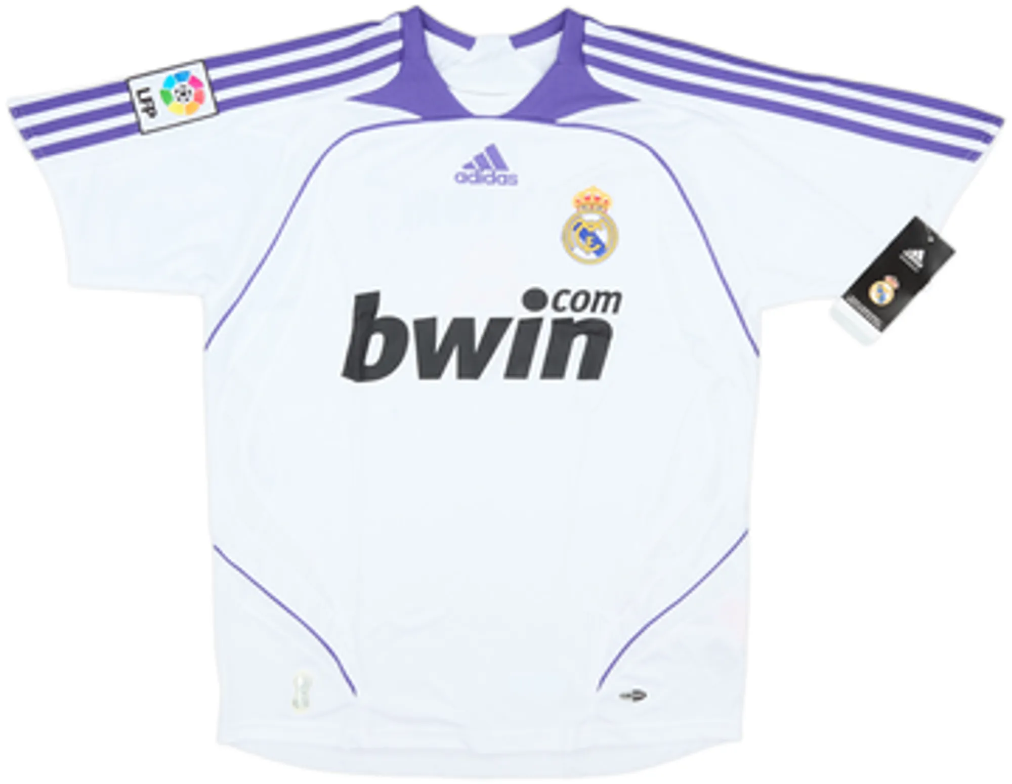 adidas Real Madrid Boys SS Home Shirt 2007/08