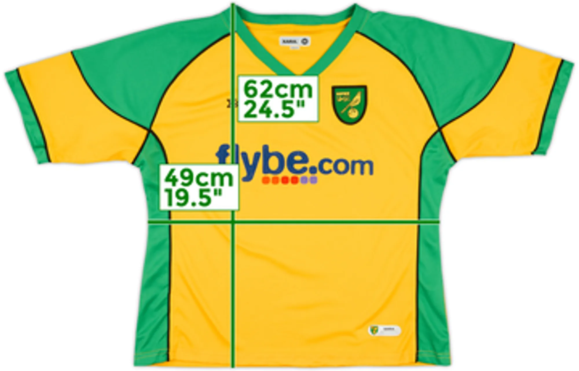 Home Norwich City Womens SS Home Shirt 2006/08