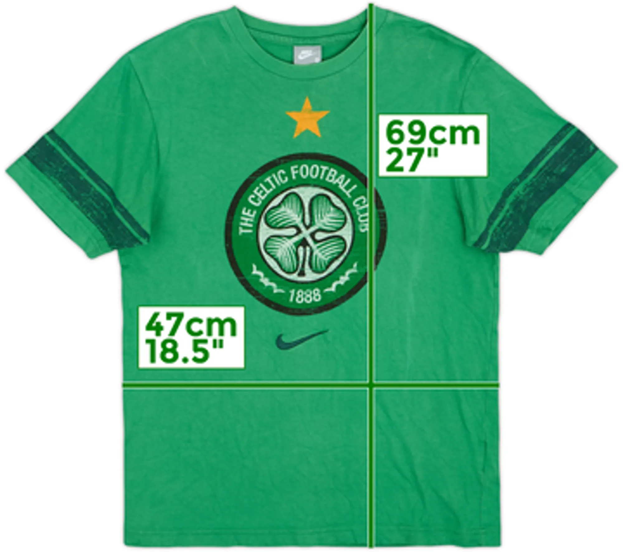 2007-08 Celtic Nike Tee - 7/10 - (S)
