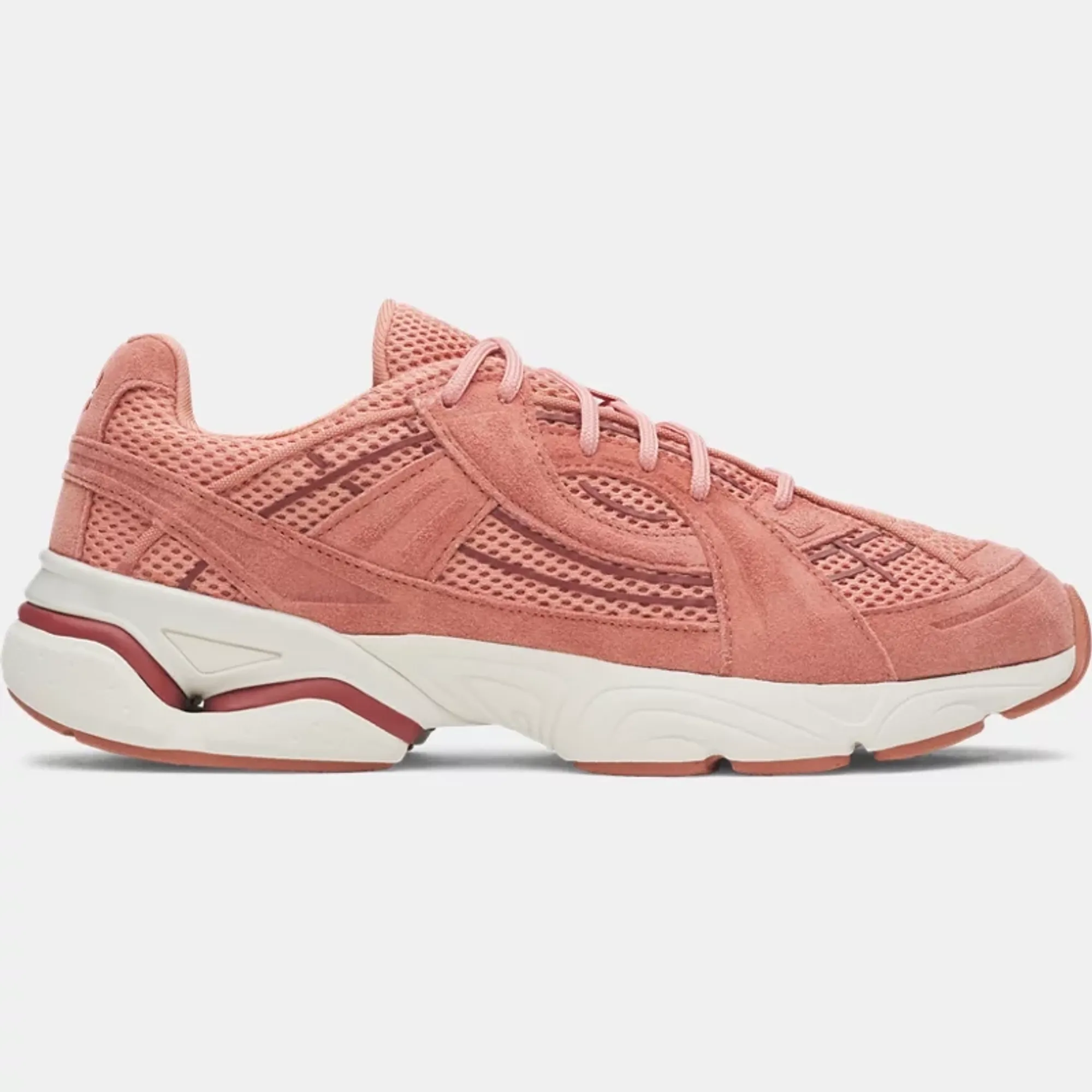 Under Armour  Sola Suede Unisex Shoes Canyon Pink / Sequoia / Cinna Red 4