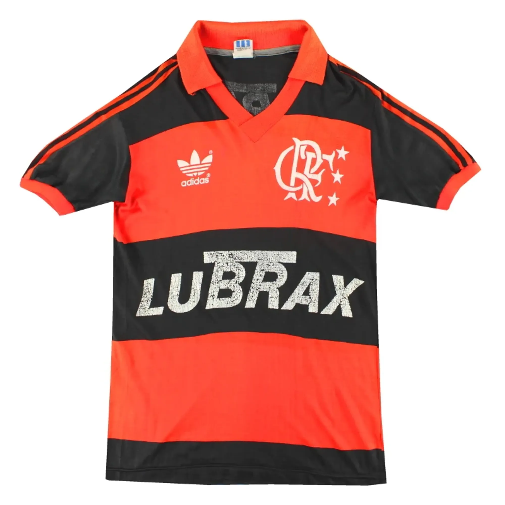 1987-89 Flamengo adidas Home Shirt #10 M - Central and South American Clubs / Good 