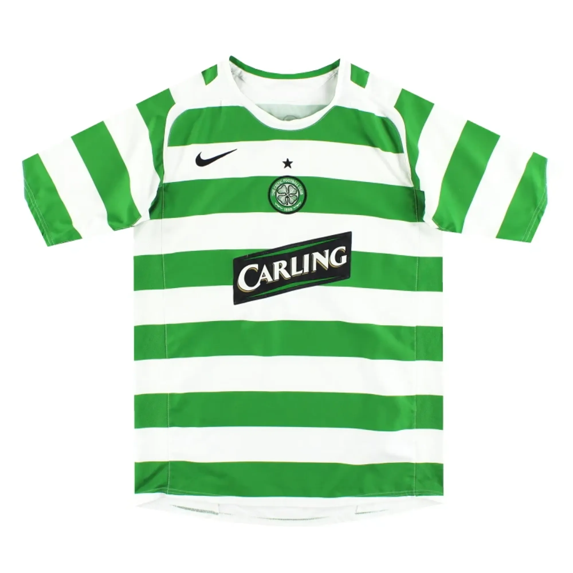 2005-07 Celtic Nike Home Shirt S.Boys - Celtic / Excellent 