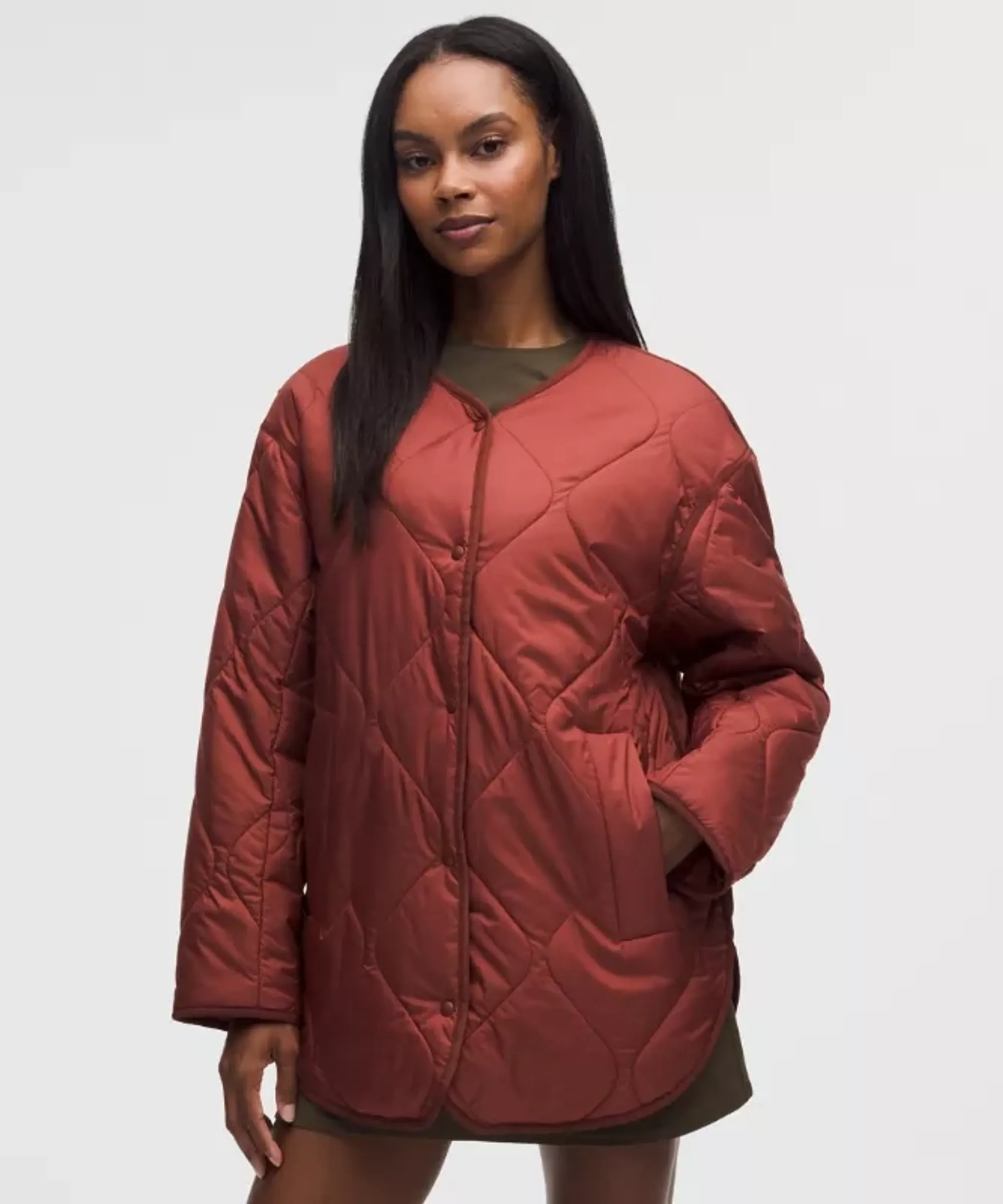 lululemon – Women's Quilted Insulated Liner Jacket – Color Red – Size Large