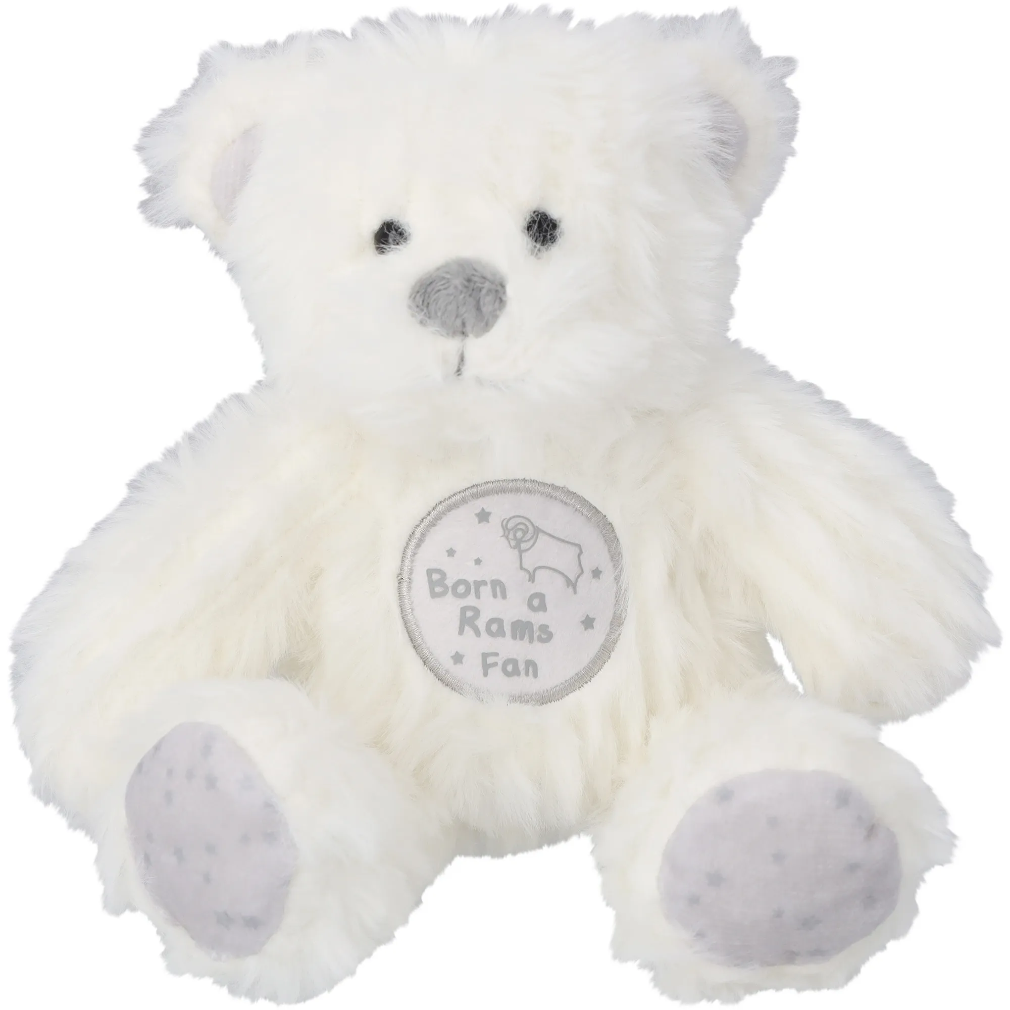 Derby County Hushabye Bear - White - 16cm