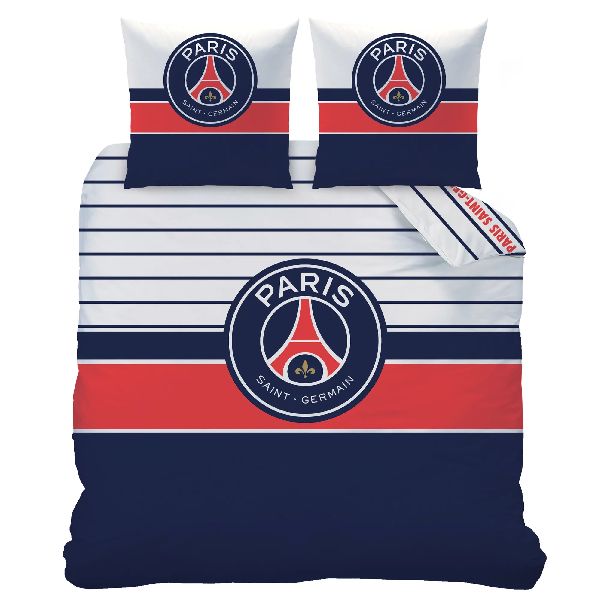 Paris Saint-Germain Bedding Set - 240 x 220 + 2 63 x 63 - Logo Retro