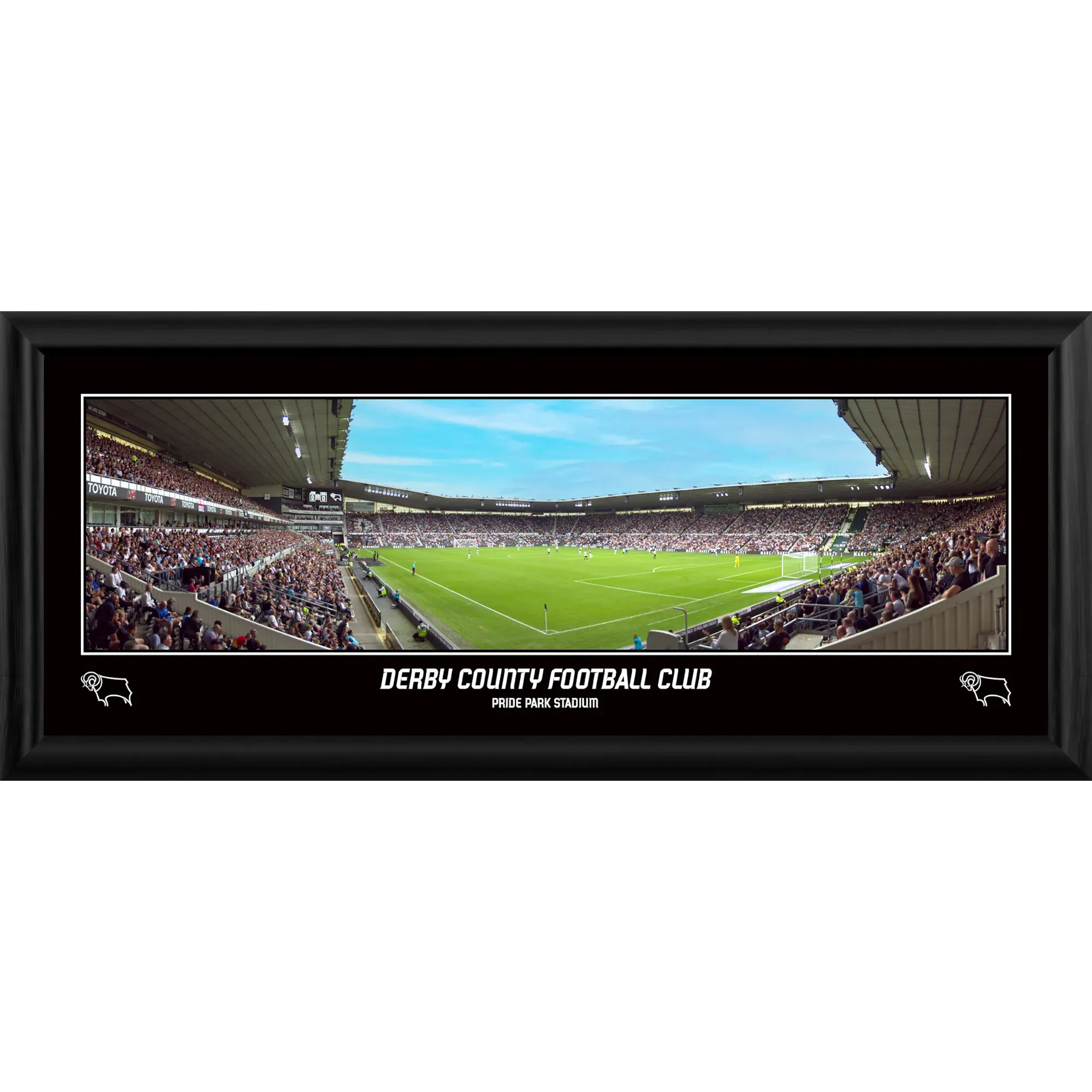 Derby County Panoramic Full Stadium Frame - 30 Inch