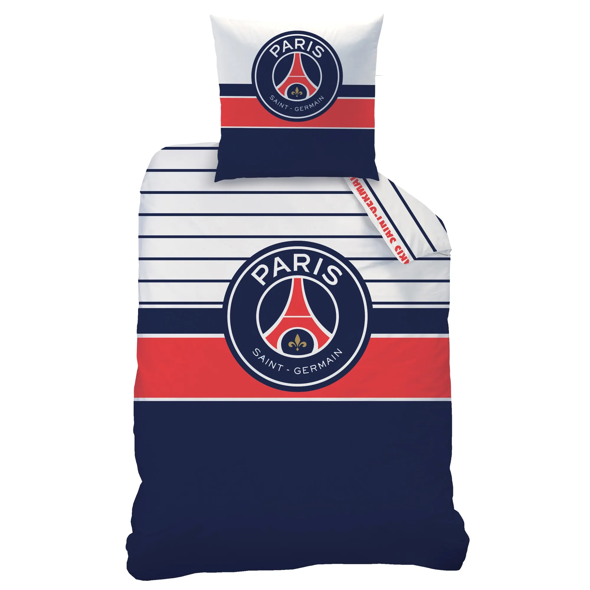 Paris Saint-Germain Bedding Set - 140 x 200 + 63 x 63 - Logo Retro