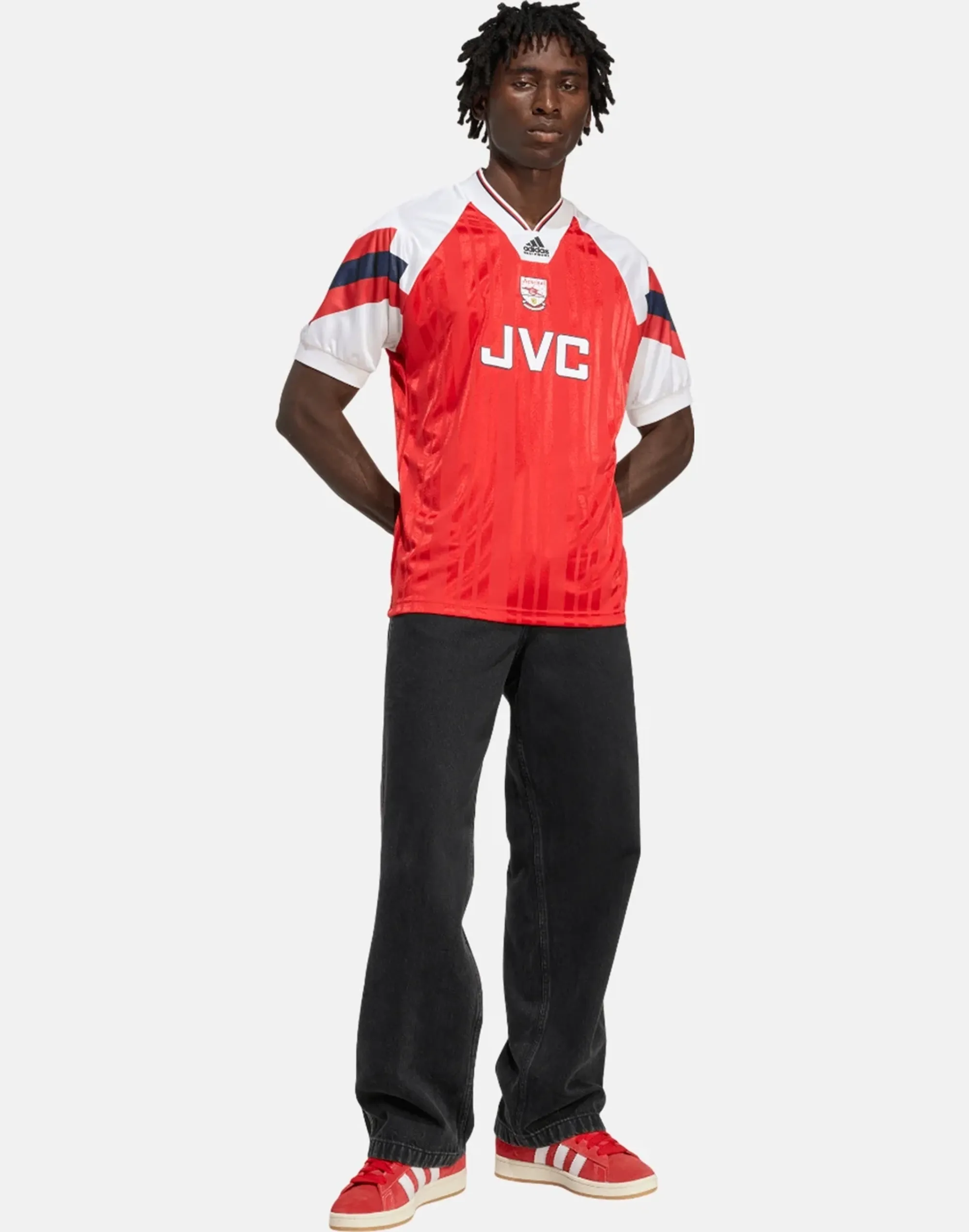 adidas Adults Arsenal Home Jersey 92-94 in Red 