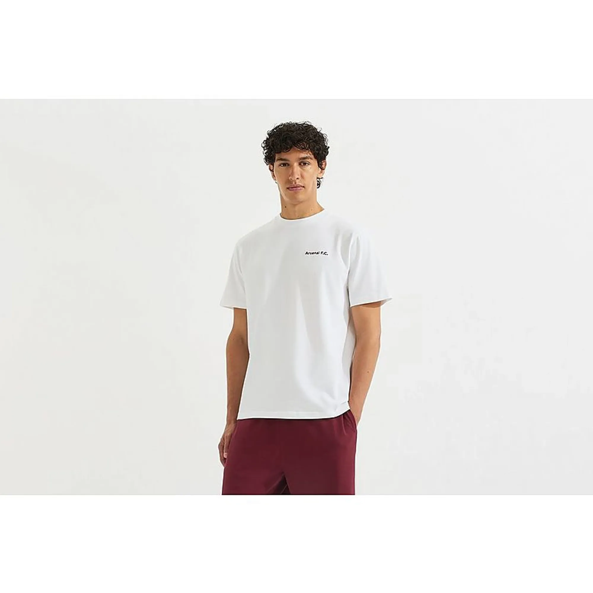 Arsenal Essentials Chapman Lounge T-Shirt, White