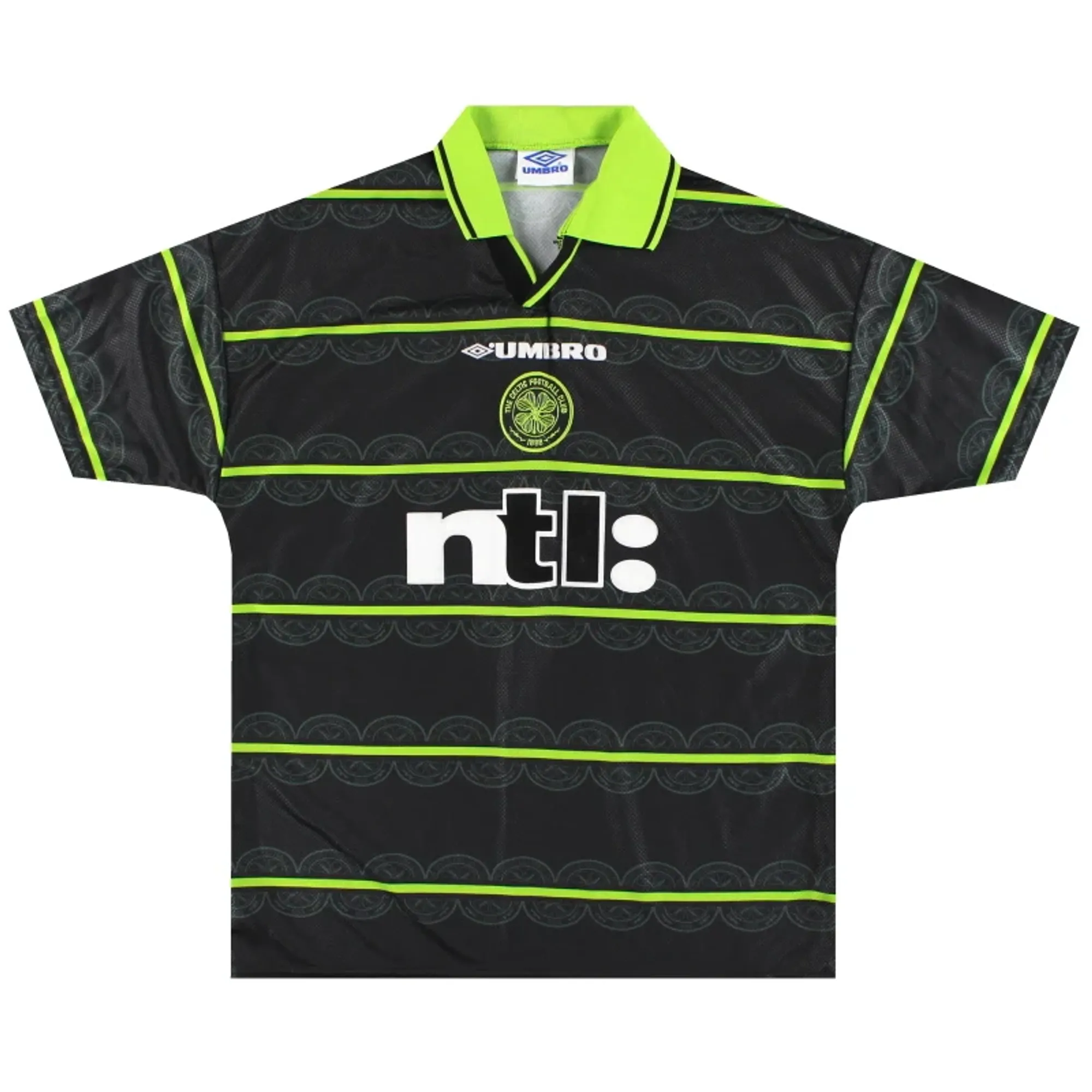 1999-00 Celtic Umbro Away Shirt XXL - Celtic / Excellent 