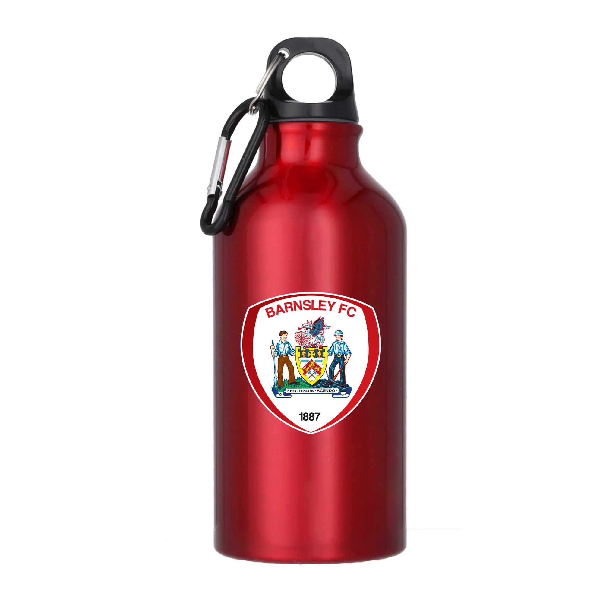 Barnsley FC Logo Aluminum 400ml Drink Bottle - Red