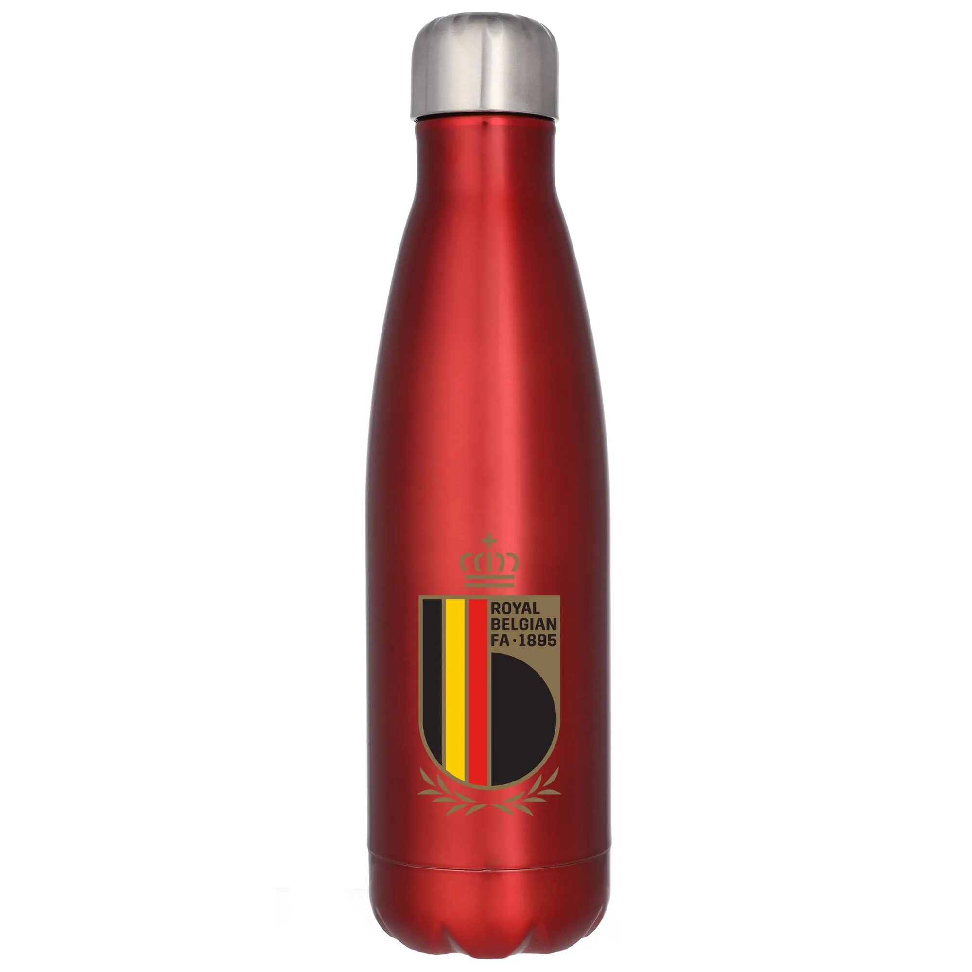 Belgium National Team Logo Stainless Steel 500ml Drink Bottle - Red