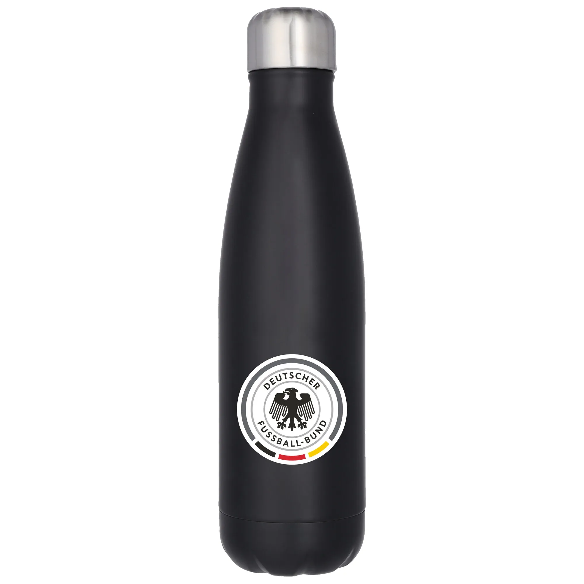 Germany National Team Logo Stainless Steel 500ml Drink Bottle - Black