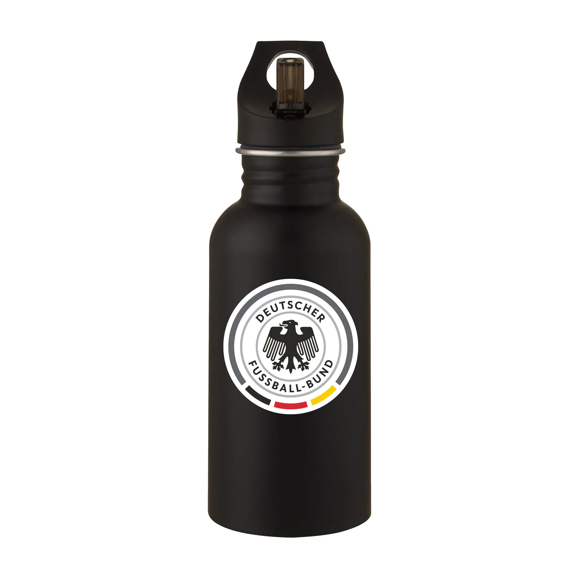 Germany National Team Logo Stainless Steel 500ml Drink Bottle - Black