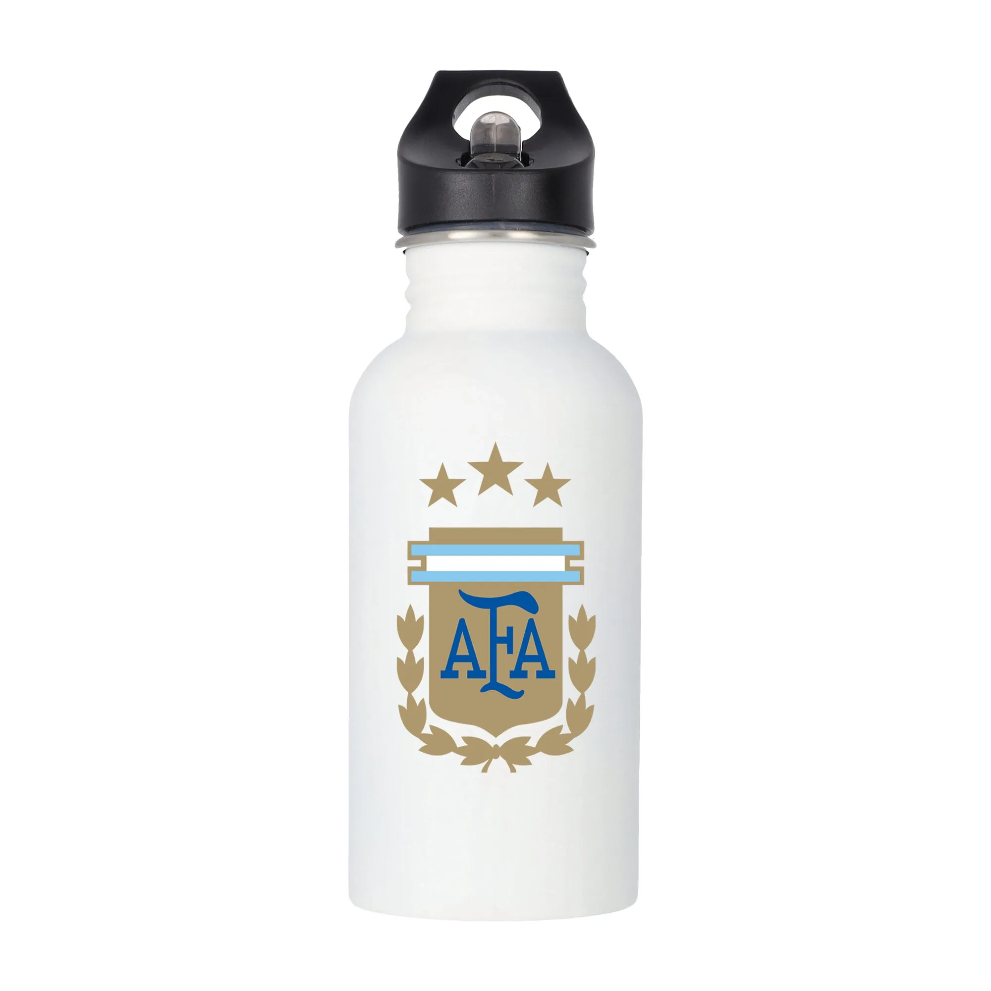 Argentina Logo Stainless Steel 500ml Drink Bottle - White