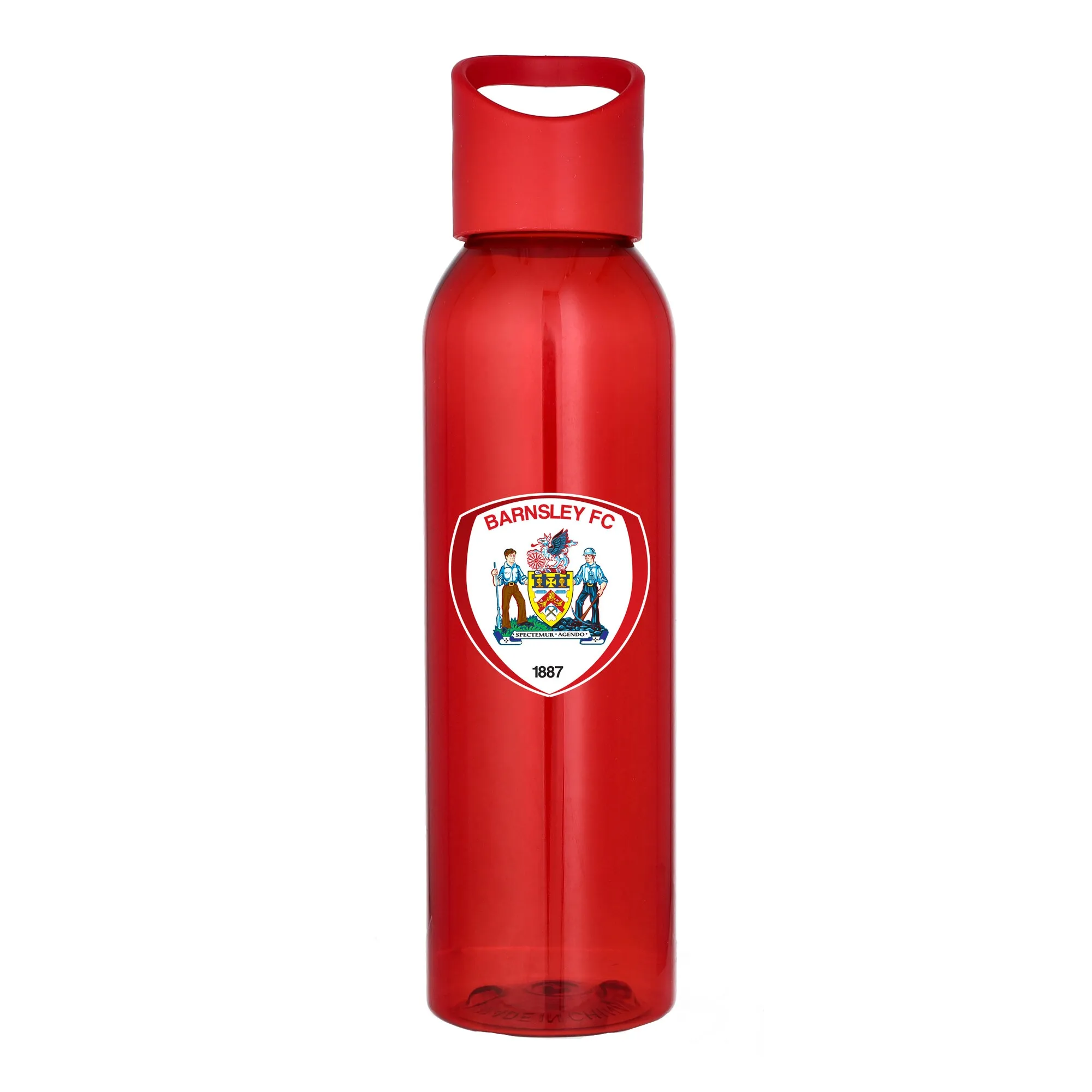 Barnsley FC Logo Plastic 650ml Drink Bottle - Red