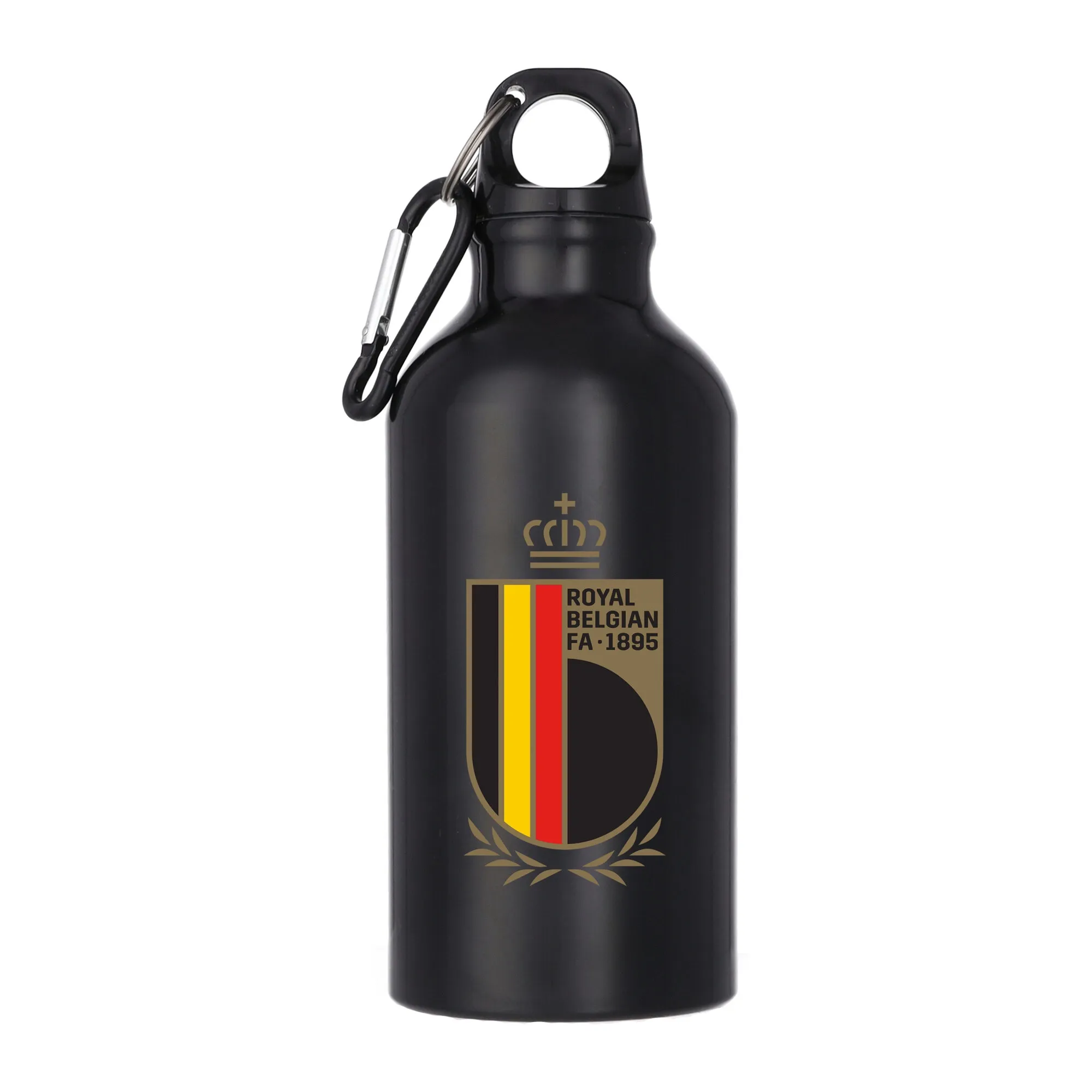Belgium National Team Logo Aluminum 400ml Drink Bottle - Black