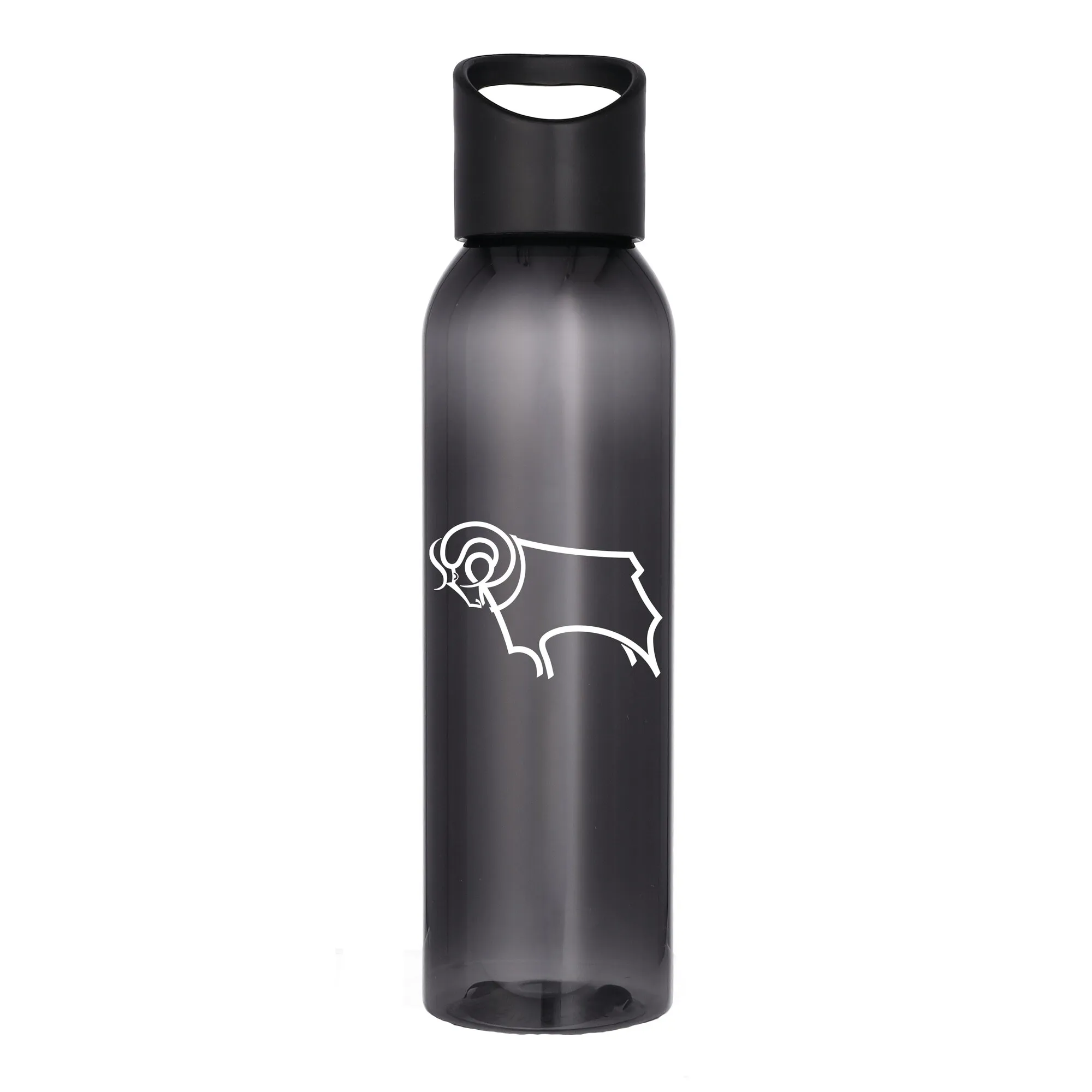 Derby County Logo Plastic 650ml Drink Bottle - Black