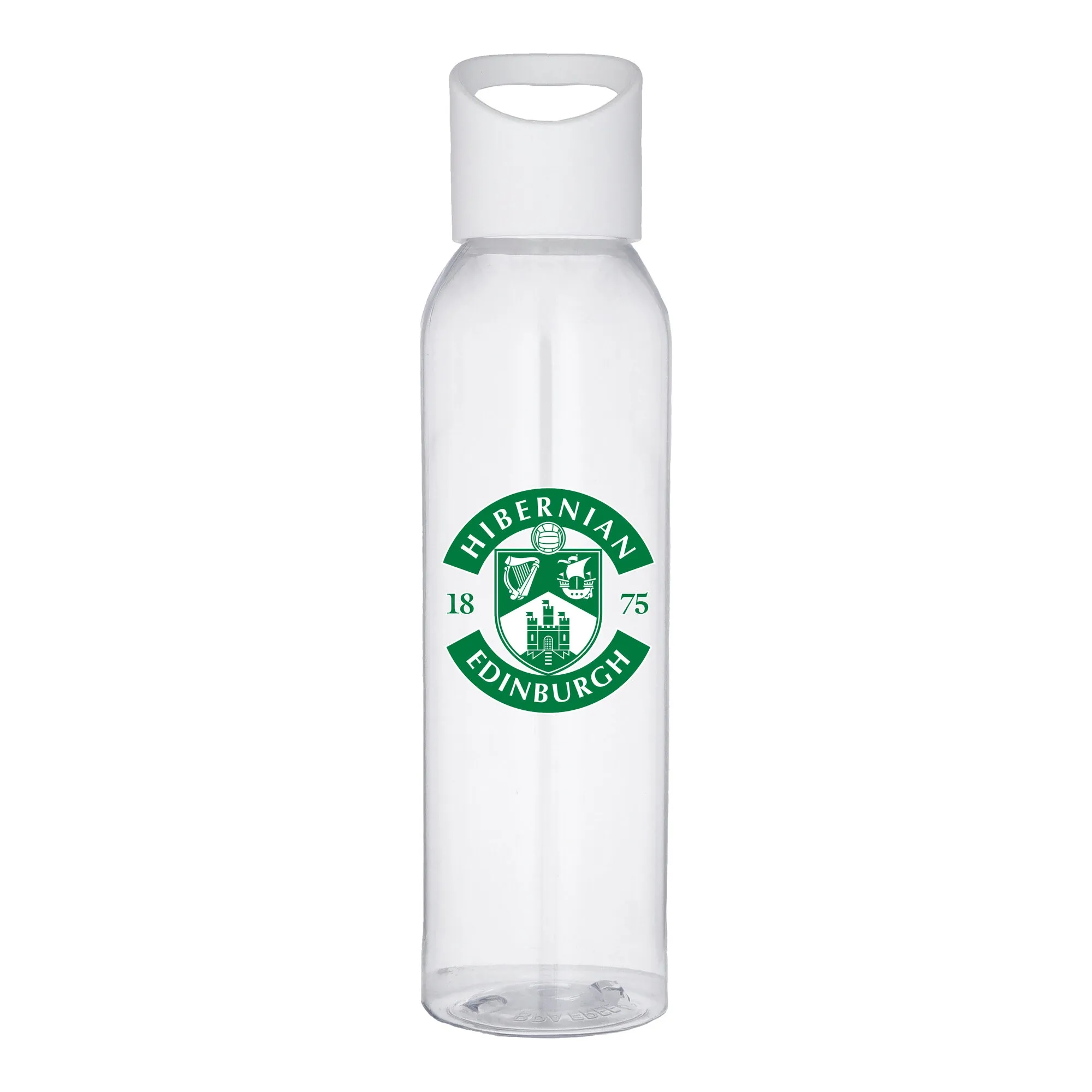 Hibernian Plastic 650ml Drink Bottle - White