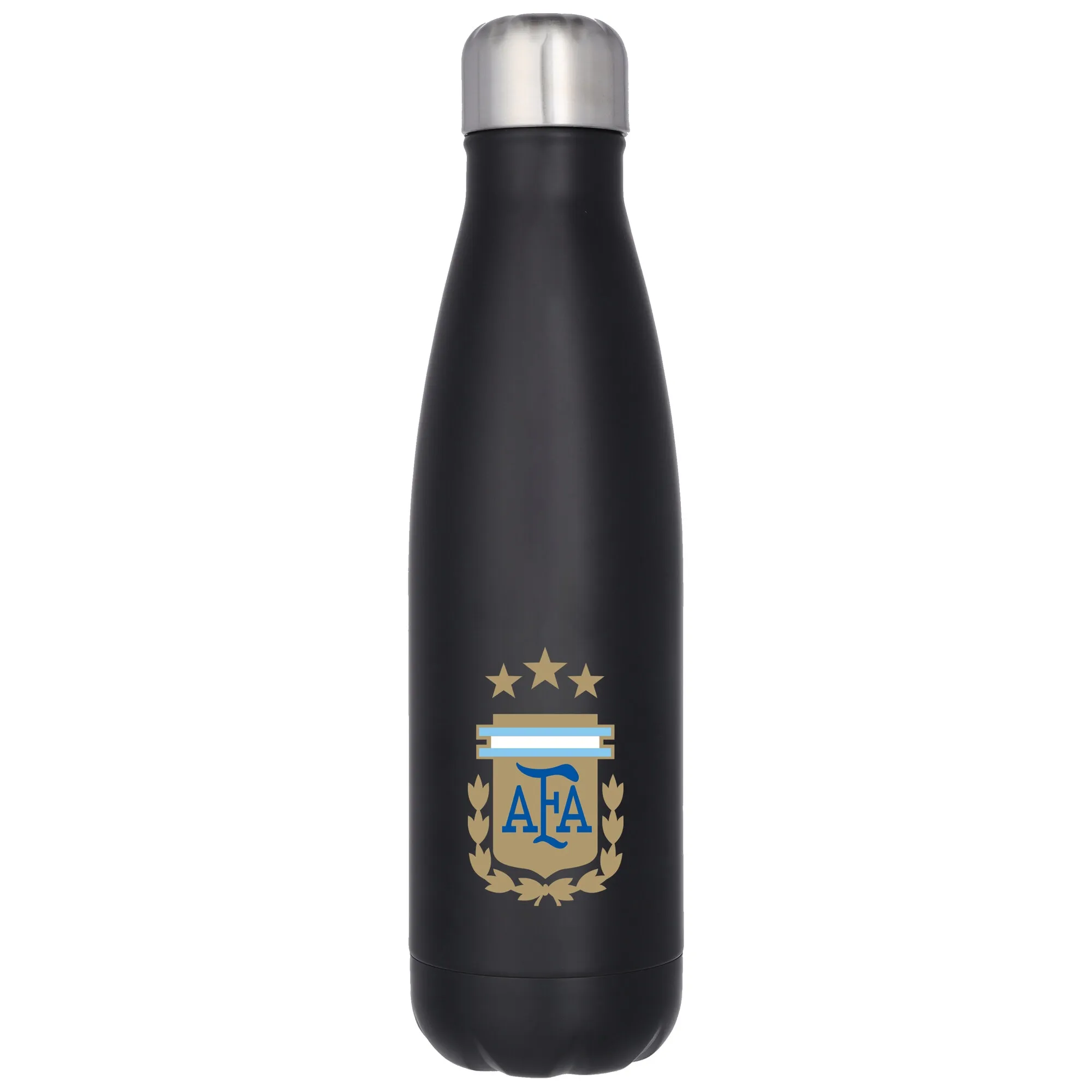 Argentina Logo Stainless Steel 500ml Drink Bottle - Black