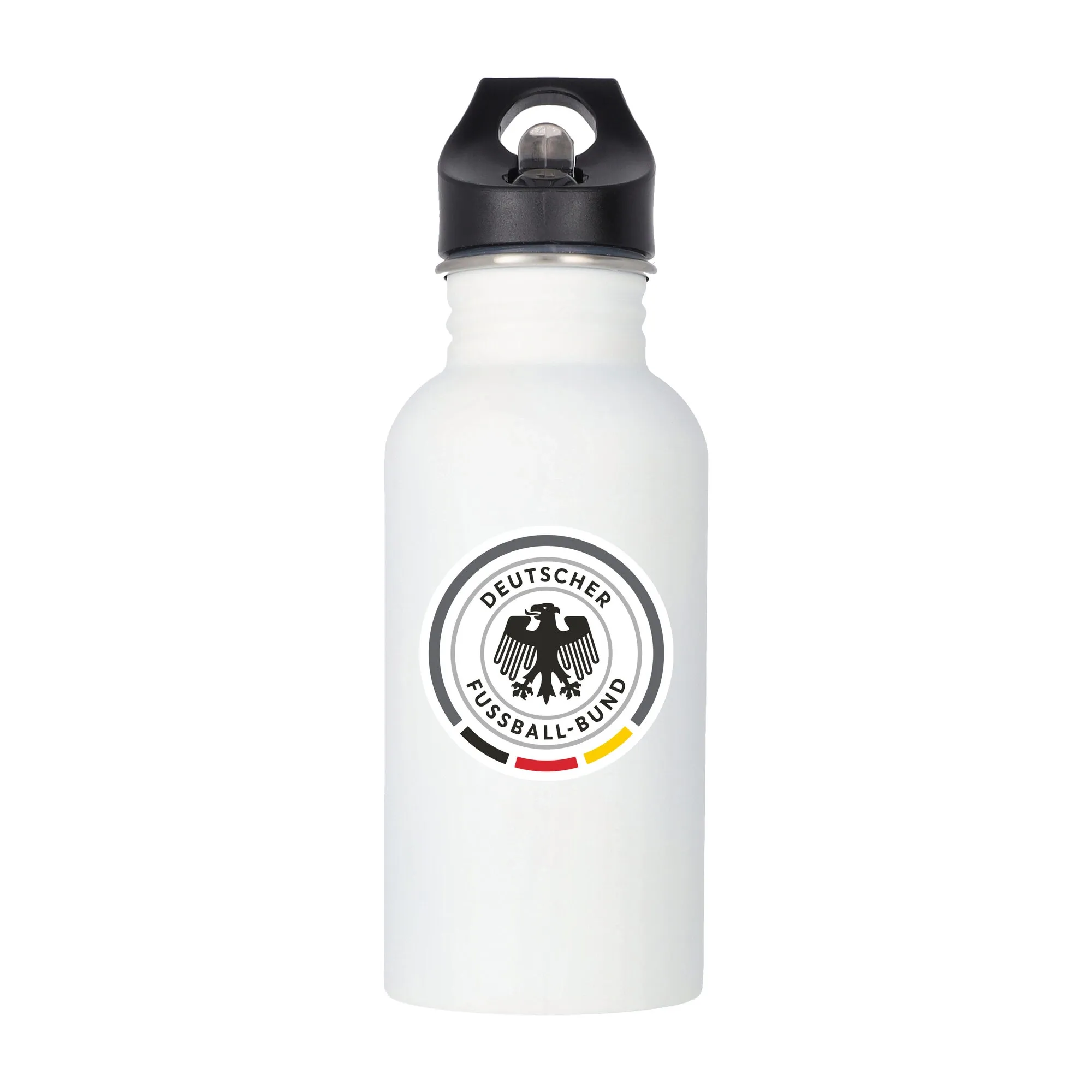 Germany National Team Logo Stainless Steel 500ml Drink Bottle - White