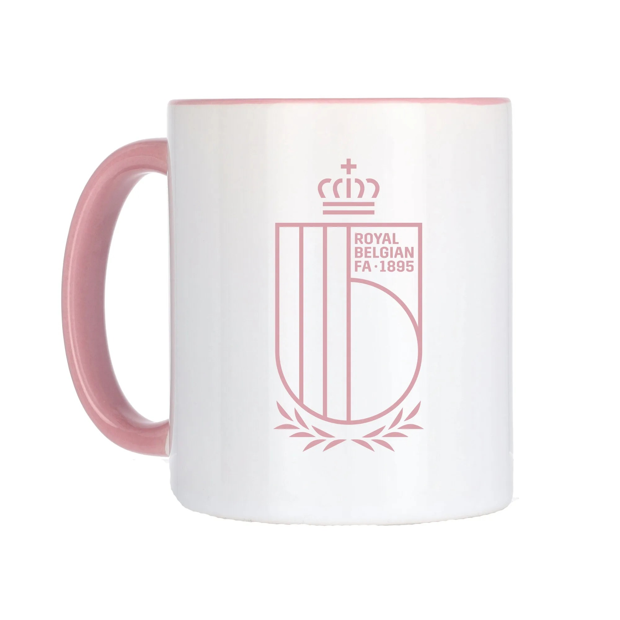 Belgium National Team Logo Coloured inside 11oz Coffee Mug - Pink