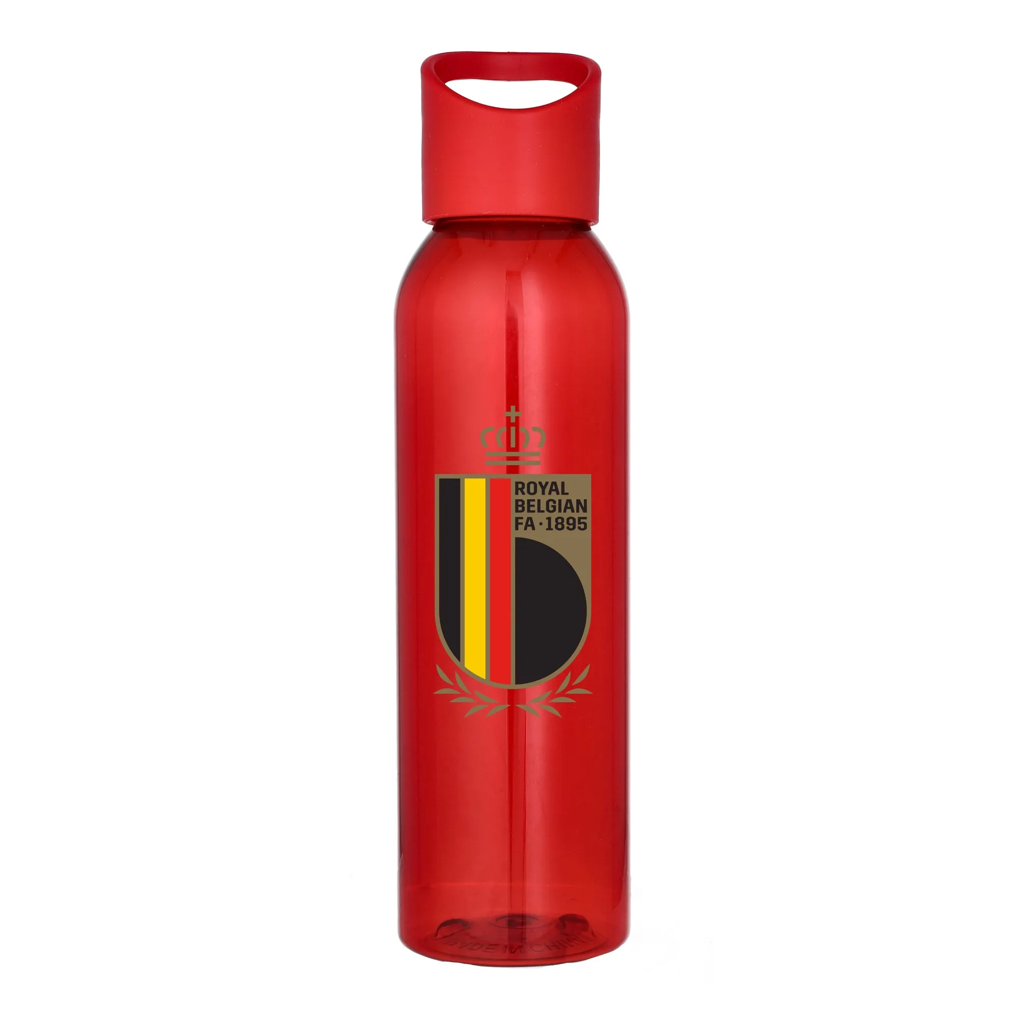 Belgium National Team Logo Plastic 650ml Drink Bottle - Red