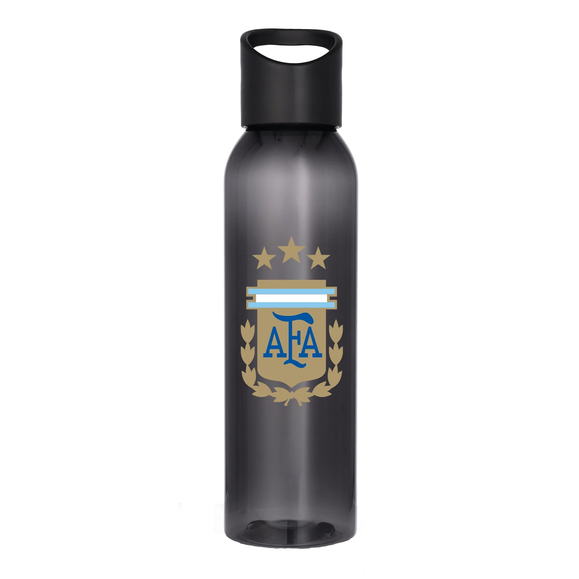 Argentina Logo Plastic 650ml Drink Bottle - Black