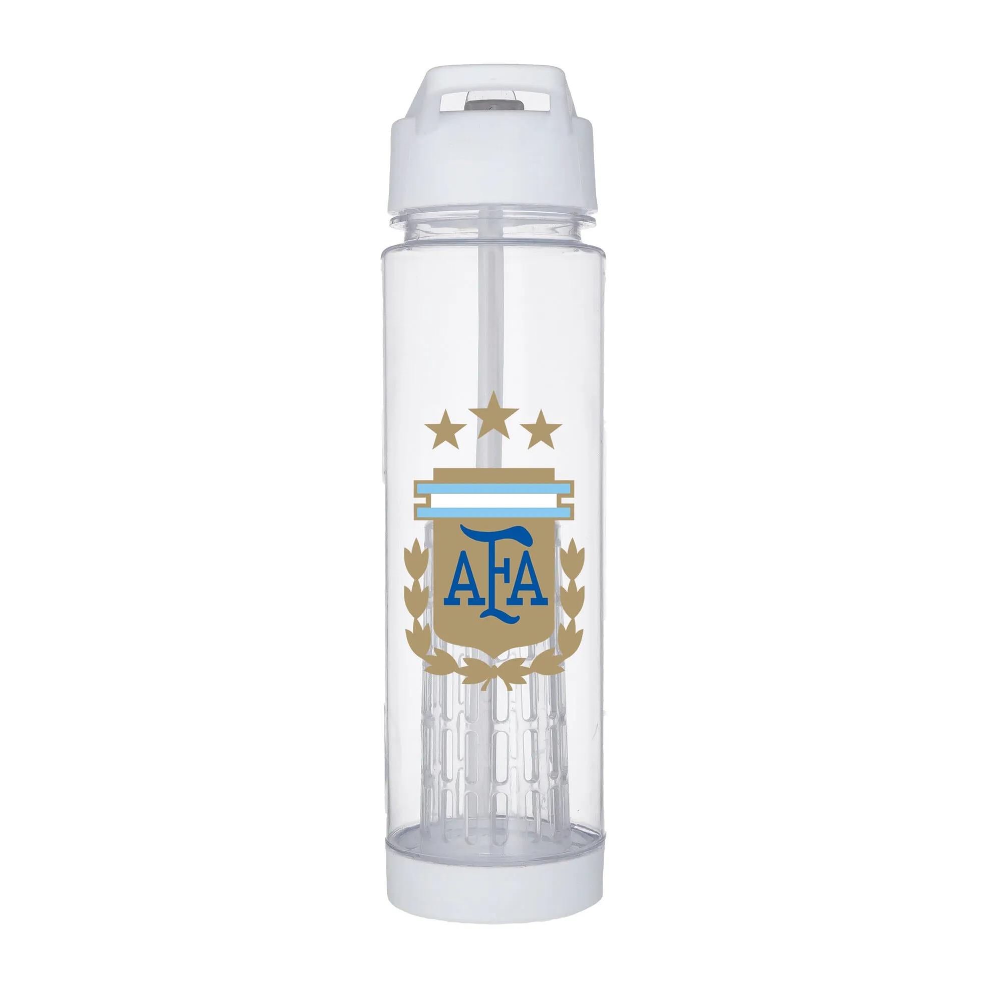 Argentina Logo Clear Plastic 650ml Drink Bottle - White