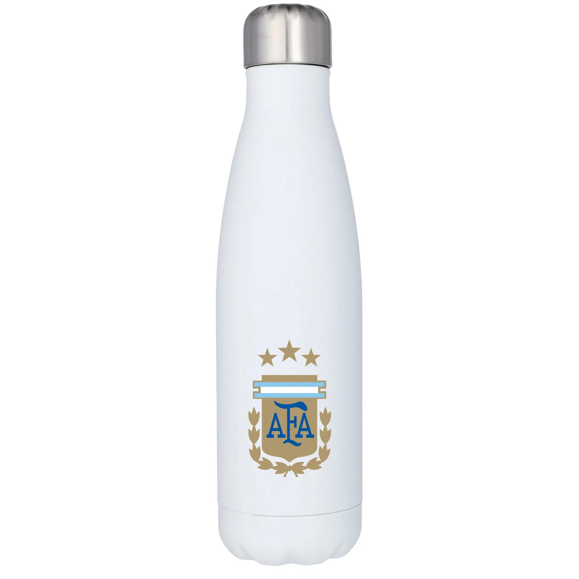 Argentina Logo Stainless Steel 500ml Drink Bottle - White
