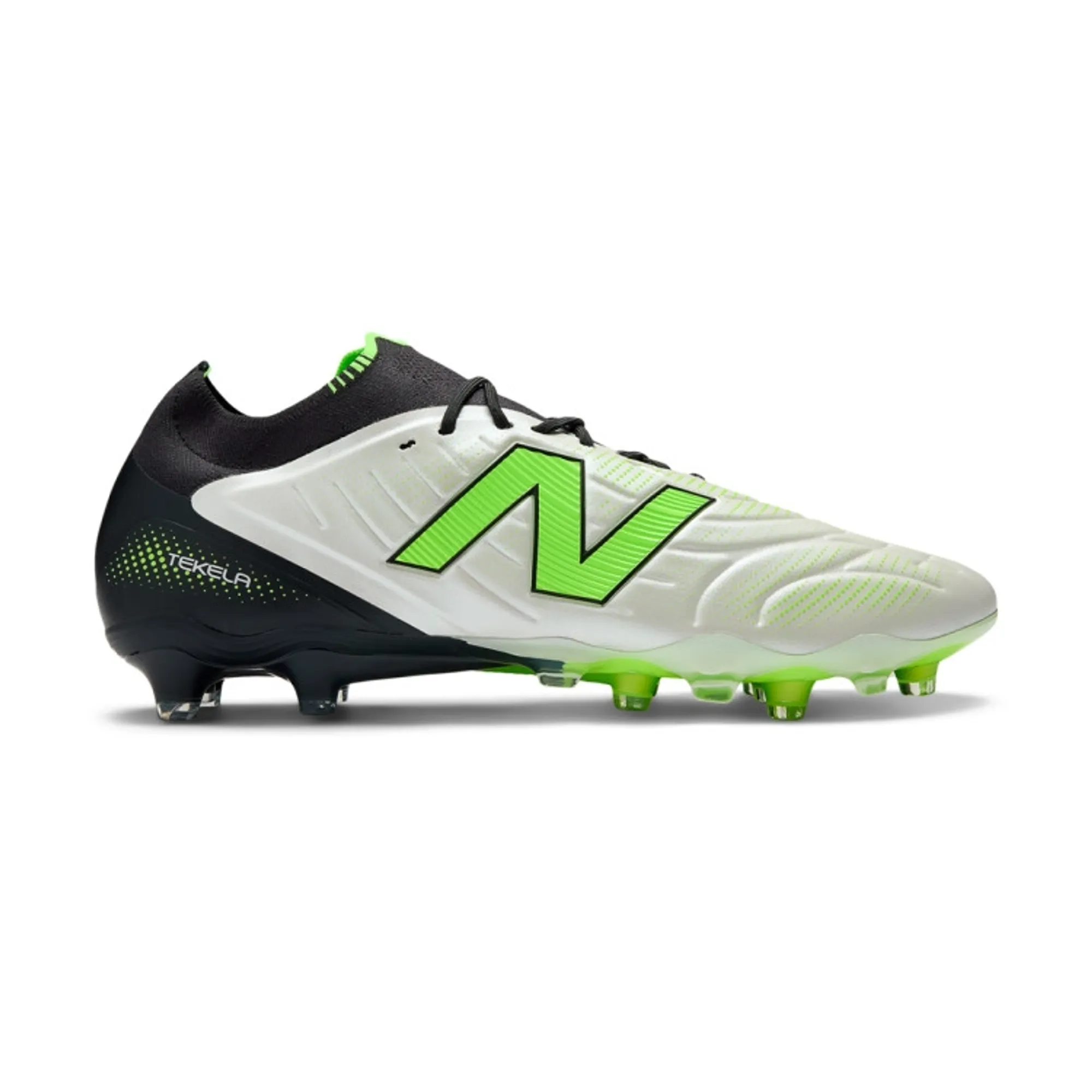 New Balance Unisex TEKELA ELITE LOW LACED FG V5 in White/Black/Green