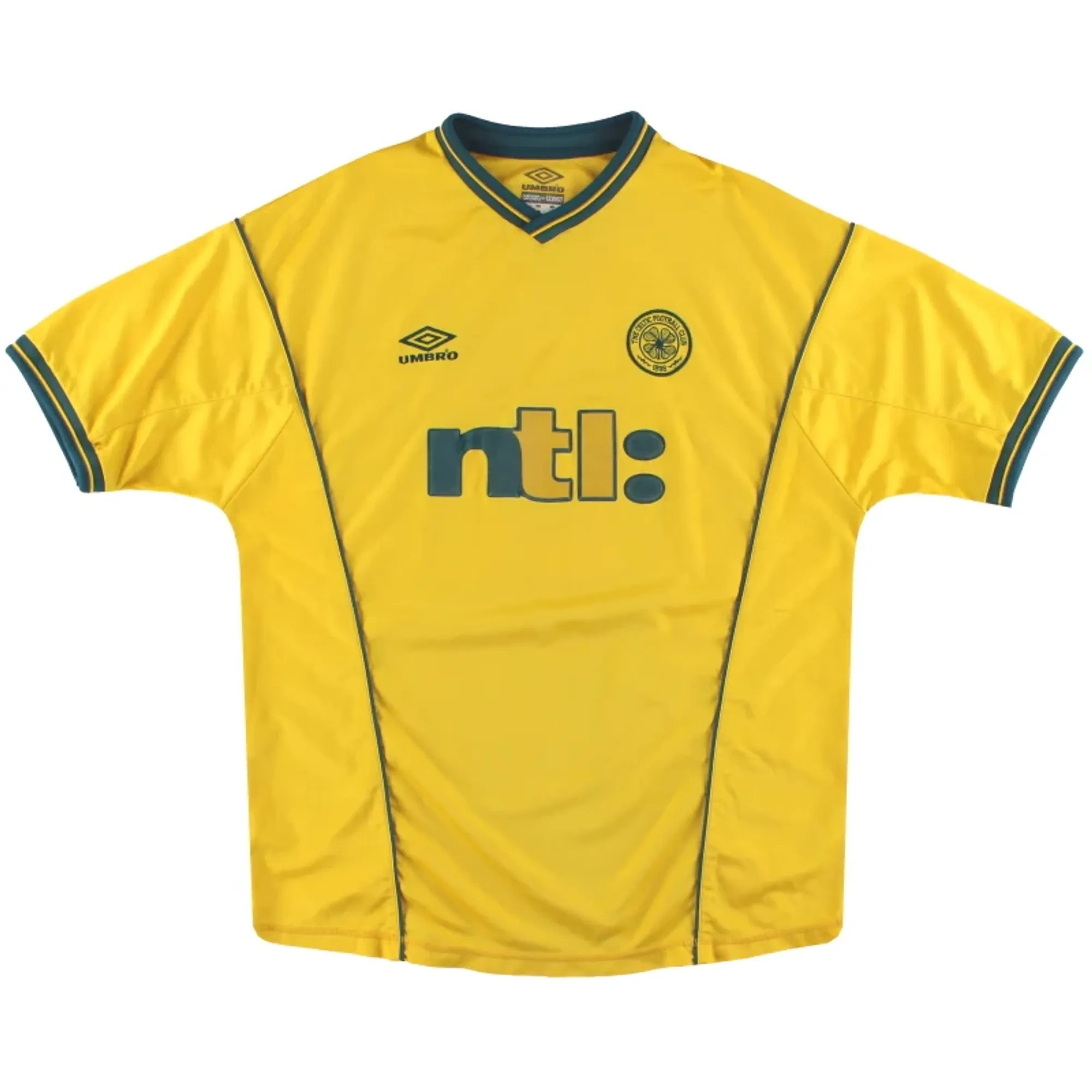 2000-02 Celtic Umbro Away Shirt L - Celtic / Excellent 