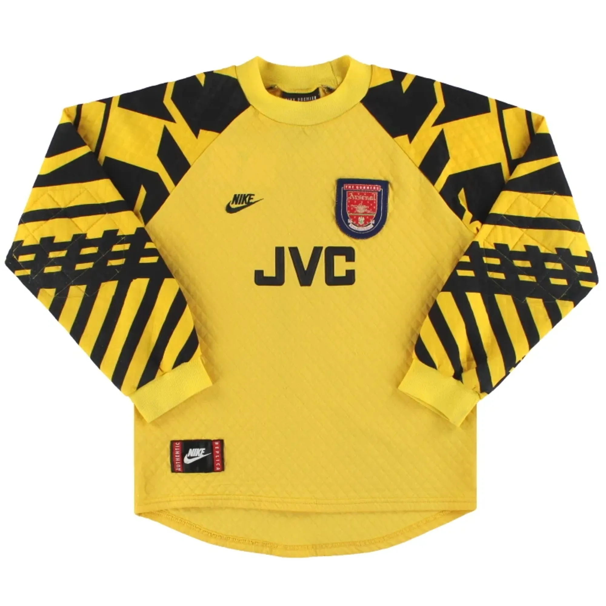 1995-97 Arsenal Nike Goalkeeper Shirt L.Boys / Excellent 
