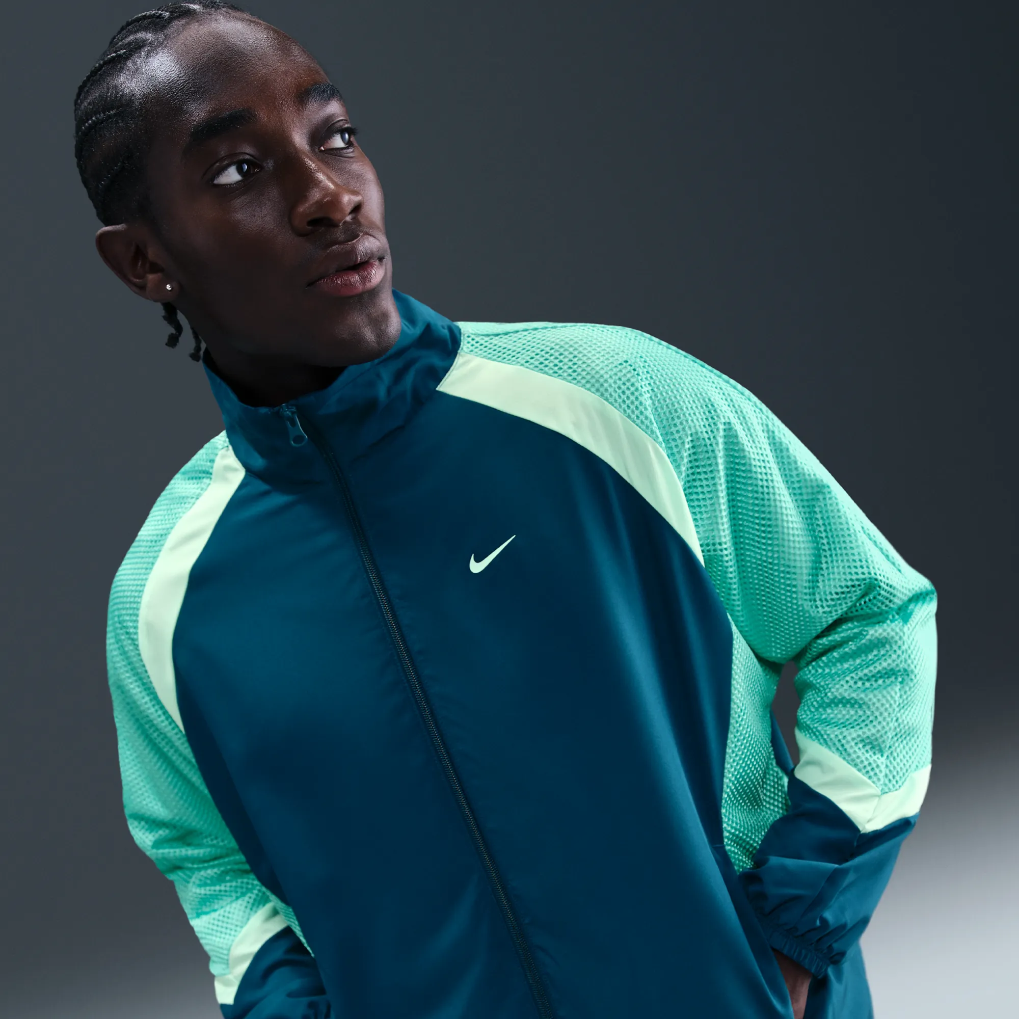 Nike Icon Men's Woven Basketball Jacket - Blue