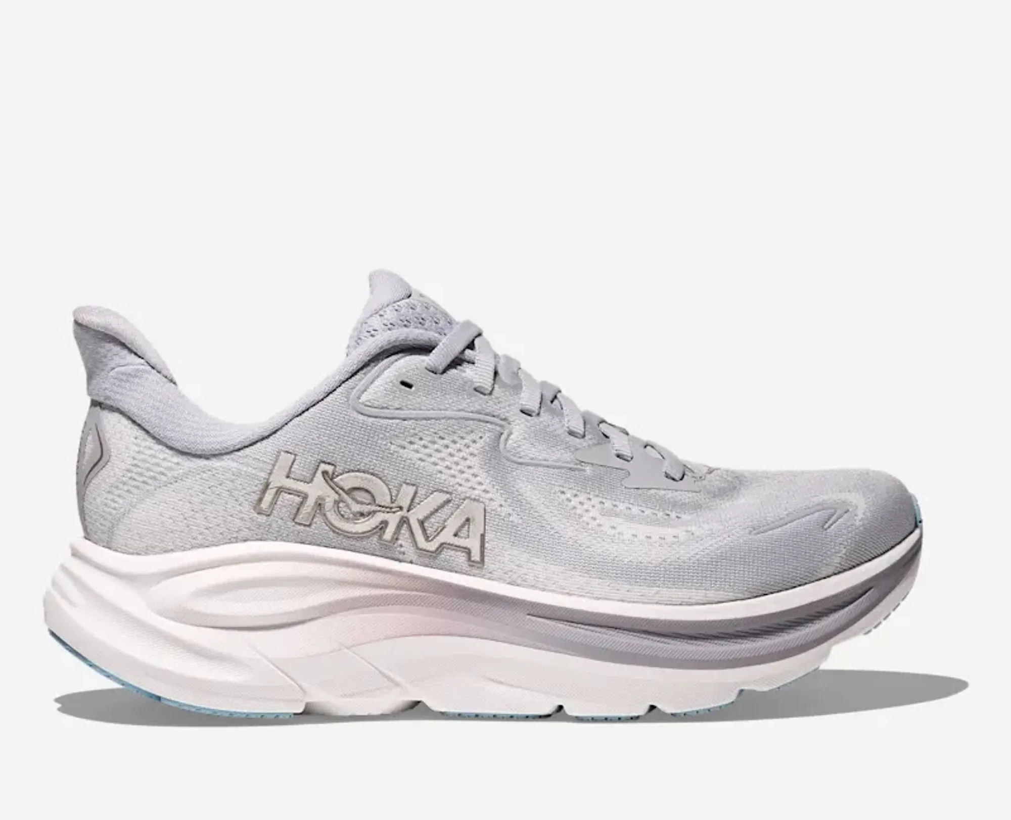 Hoka Women's Clifton 10 Road Running Shoes In Ash Grey/Foggy Grey