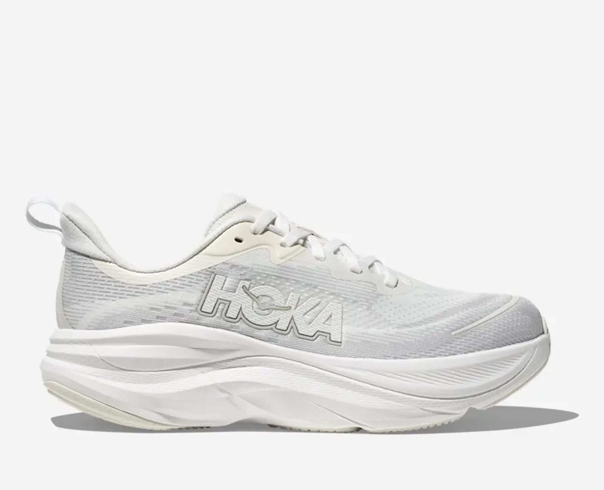 Hoka Women's Skyflow Road Running Shoes In Frost/Cosmic Grey