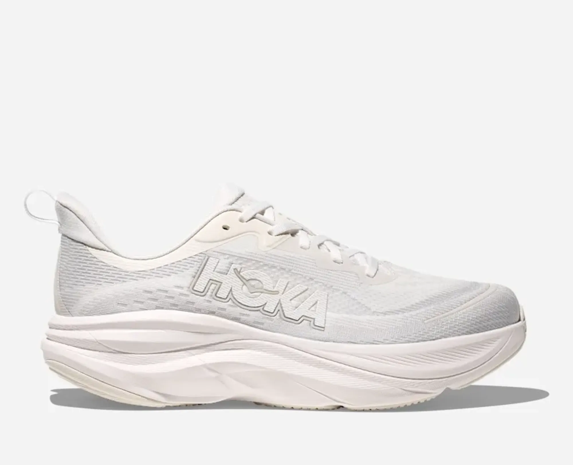 Hoka Men's Skyflow Road Running Shoes In Frost/Cosmic Grey