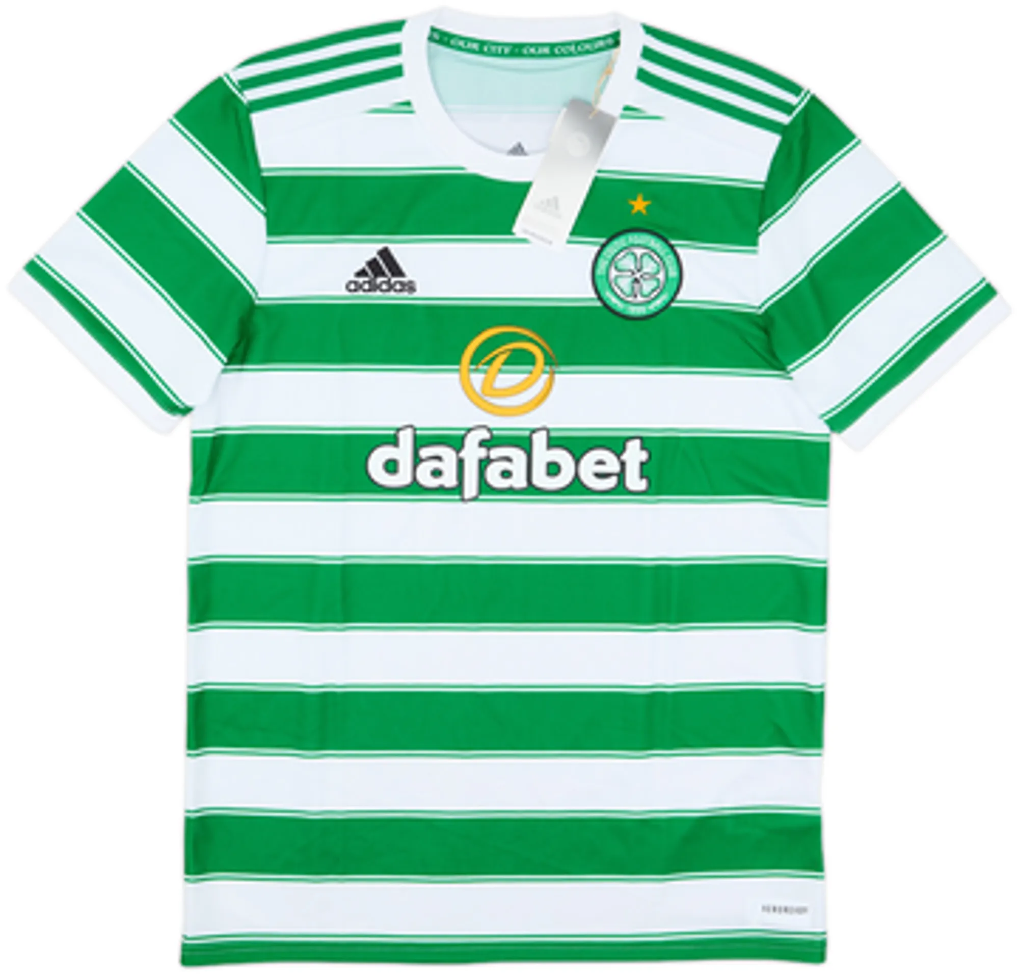 adidas Celtic Mens SS Home Shirt 2021/22