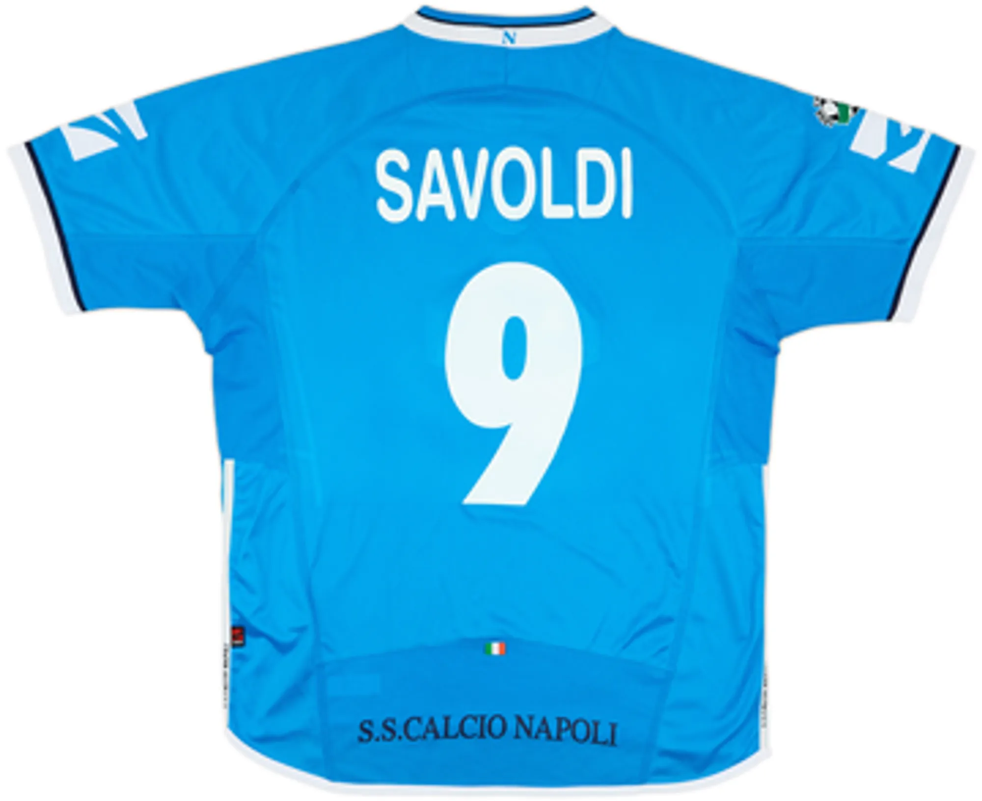 Legea Napoli Mens SS Player Issue Home Shirt 2003/04