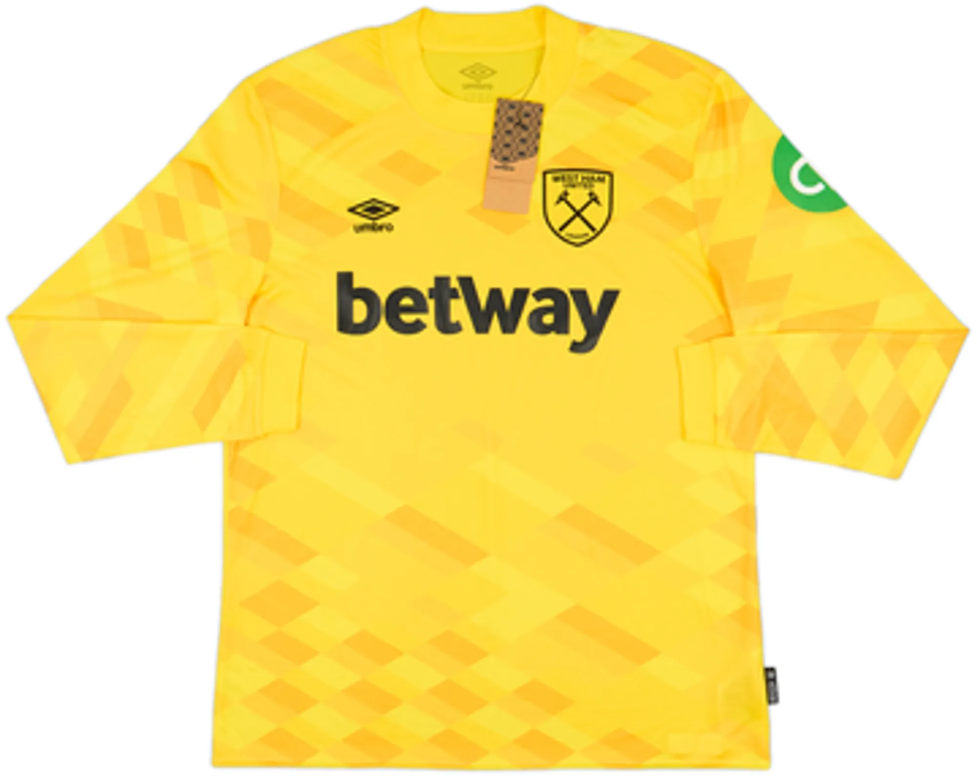 Umbro West Ham United Mens LS Goalkeeper Home Shirt 2024/25