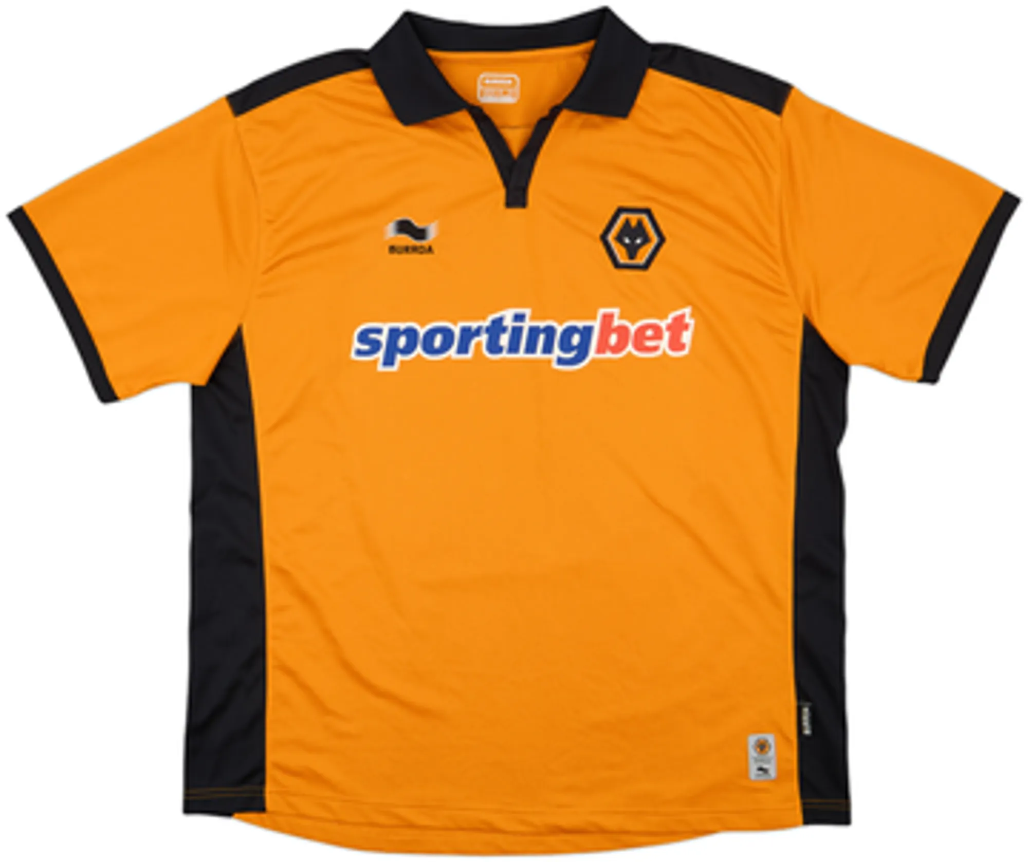 Burrda Wolverhampton Wanderers Mens SS Home Shirt 2010/11